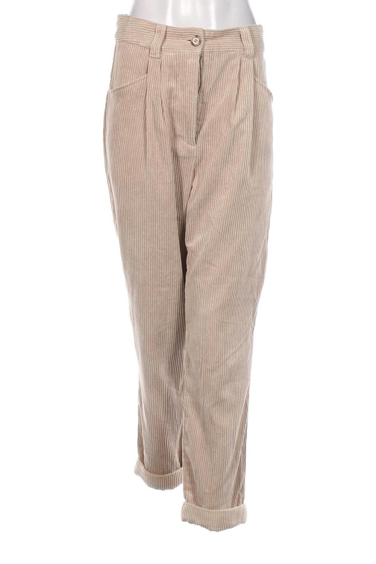 Damen Cordhose Topshop, Größe M, Farbe Beige, Preis 11,41 €