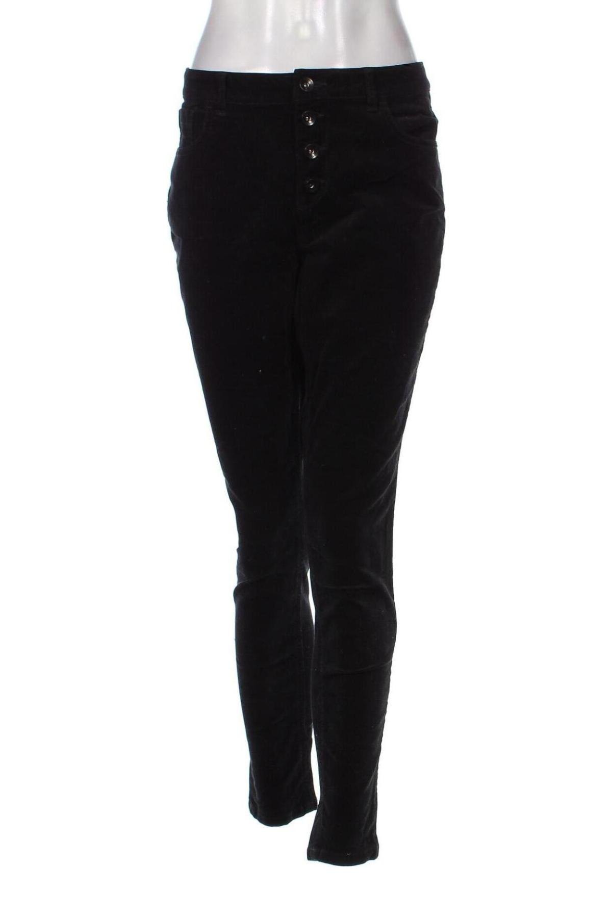 Pantaloni de velvet de femei Yessica, Mărime M, Culoare Negru, Preț 42,93 Lei