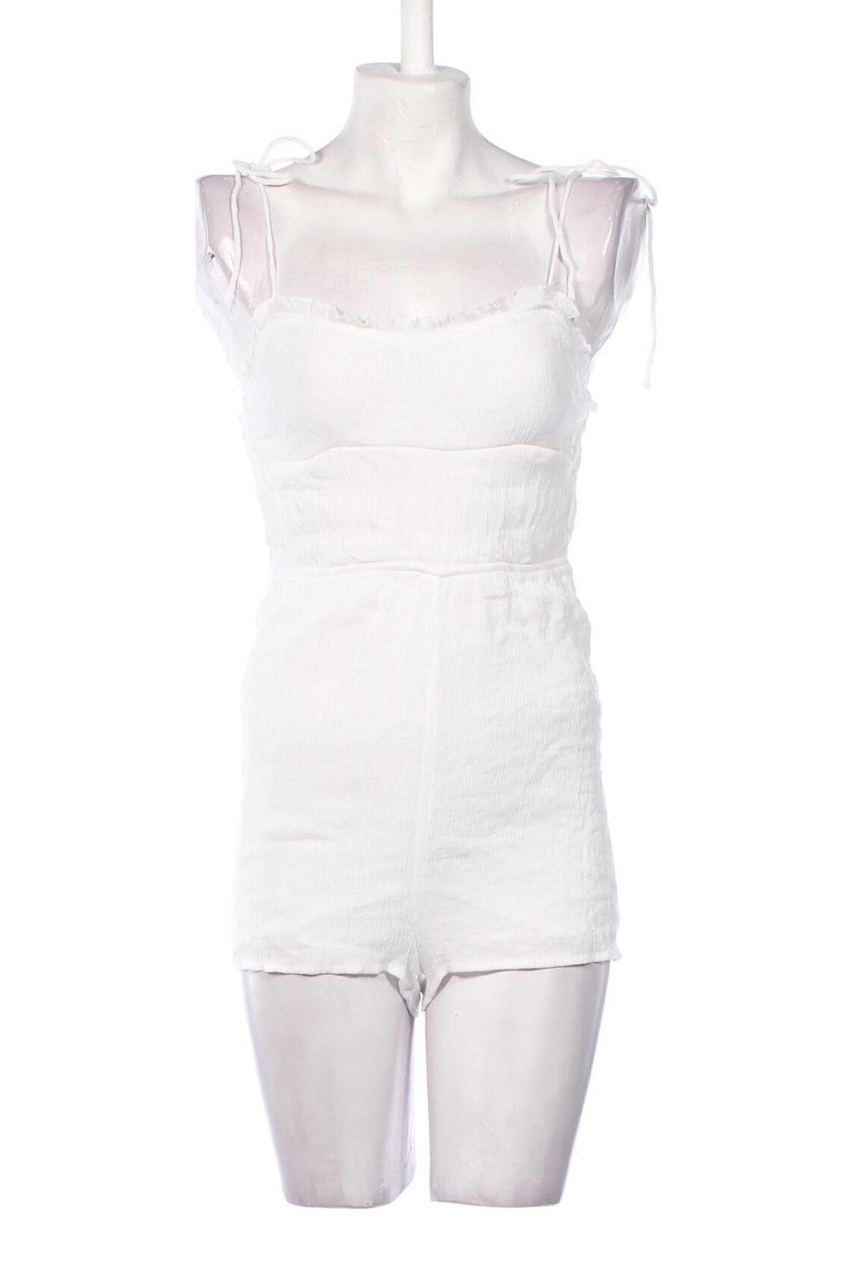 Damen Overall Bershka, Größe S, Farbe Weiß, Preis 11,91 €