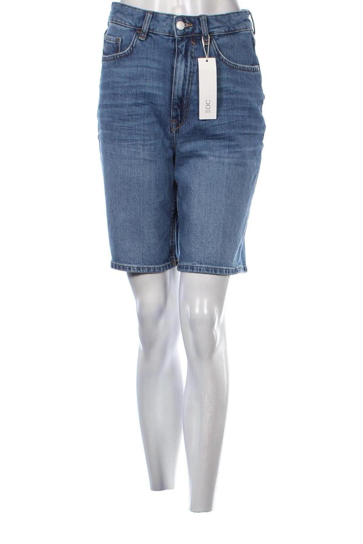 Дамски къс панталон Edc By Esprit, Размер S, Цвят Син, Цена 34,65 лв.