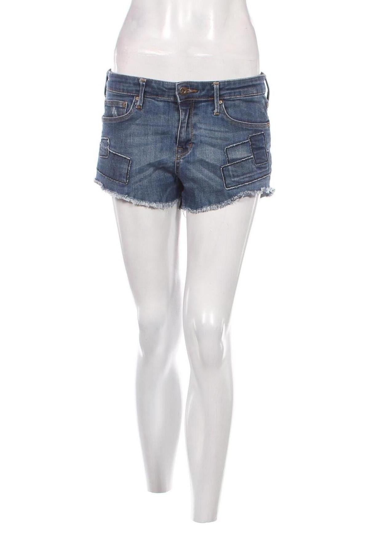 Pantaloni scurți de femei H&M, Mărime L, Culoare Albastru, Preț 29,08 Lei