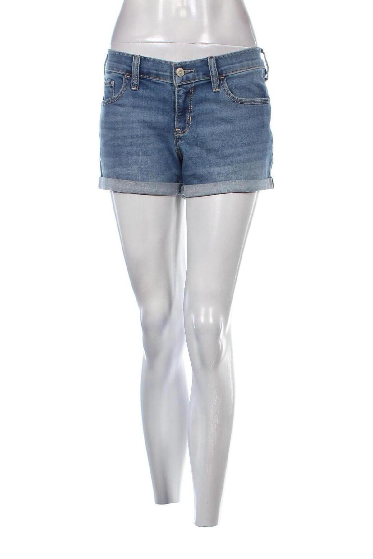 Pantaloni scurți de femei Hollister, Mărime M, Culoare Albastru, Preț 113,98 Lei