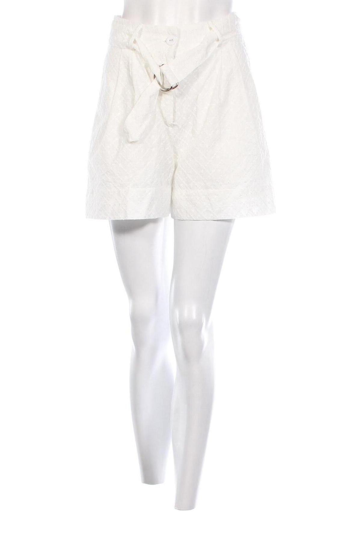 Дамски къс панталон KAN, Размер M, Цвят Бял, Цена 75,92 лв.