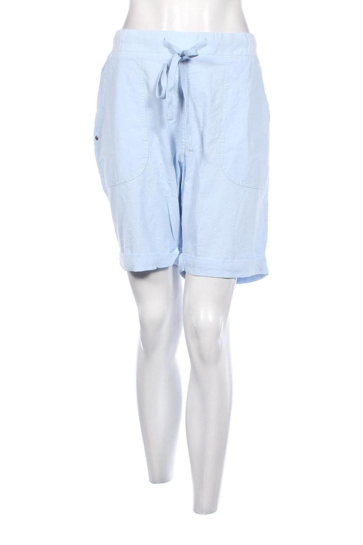 Γυναικείο κοντό παντελόνι Kaffe, Μέγεθος L, Χρώμα Μπλέ, Τιμή 17,86 €