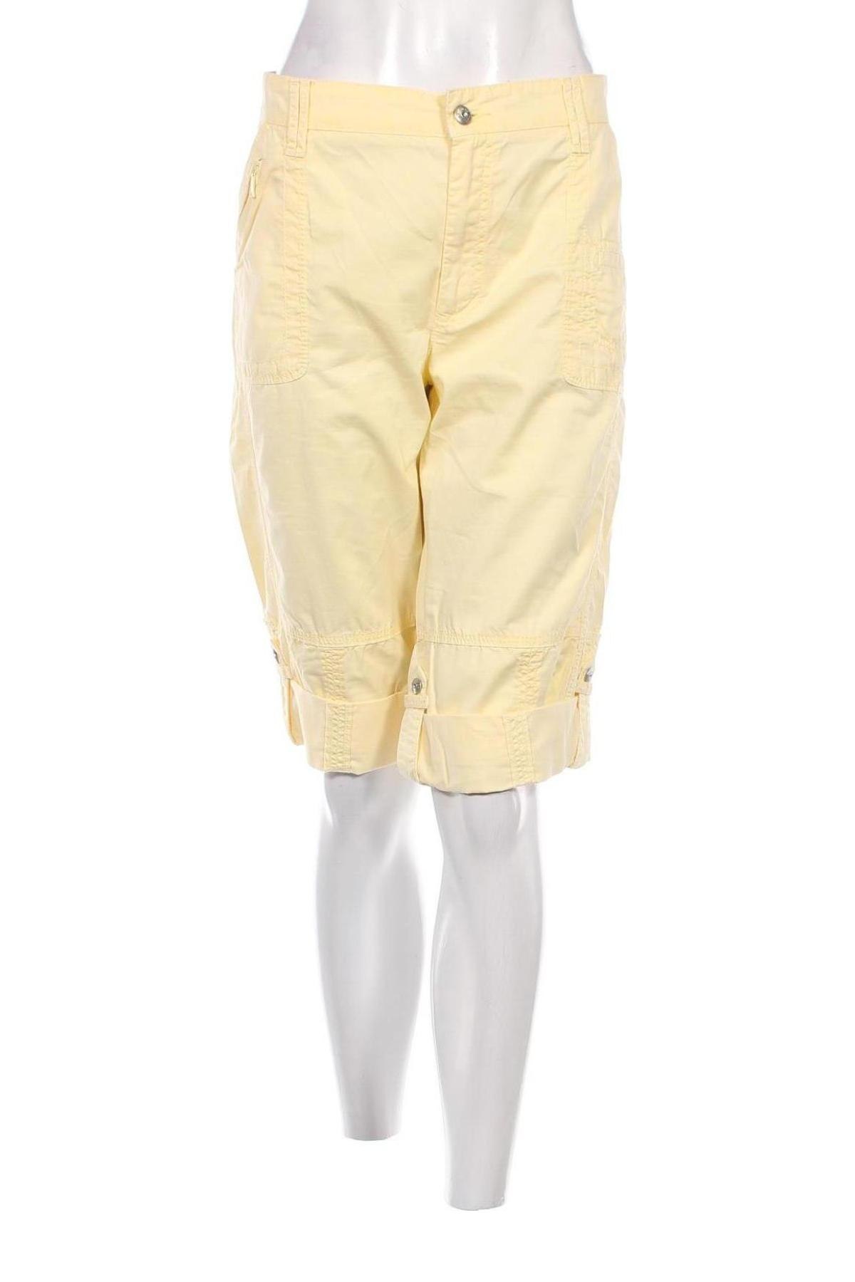 Γυναικείο κοντό παντελόνι Mac, Μέγεθος XL, Χρώμα Κίτρινο, Τιμή 15,44 €