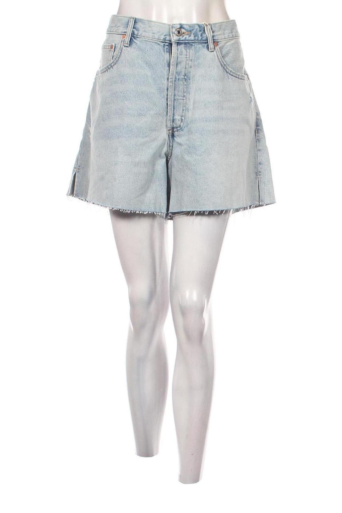 Γυναικείο κοντό παντελόνι Mango, Μέγεθος XL, Χρώμα Μπλέ, Τιμή 20,62 €