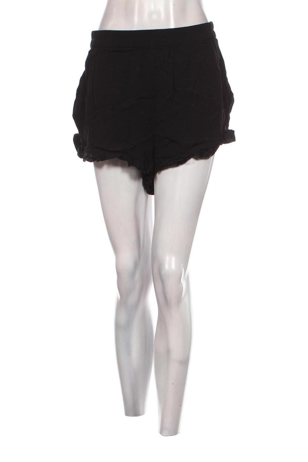 Γυναικείο κοντό παντελόνι Monki, Μέγεθος L, Χρώμα Μαύρο, Τιμή 5,20 €
