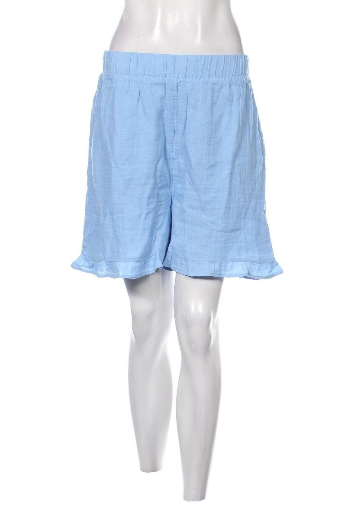 Γυναικείο κοντό παντελόνι Pieces, Μέγεθος L, Χρώμα Μπλέ, Τιμή 10,67 €
