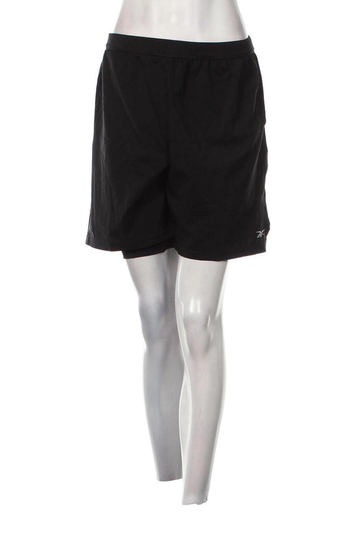 Γυναικείο κοντό παντελόνι Reebok, Μέγεθος XL, Χρώμα Μαύρο, Τιμή 10,52 €