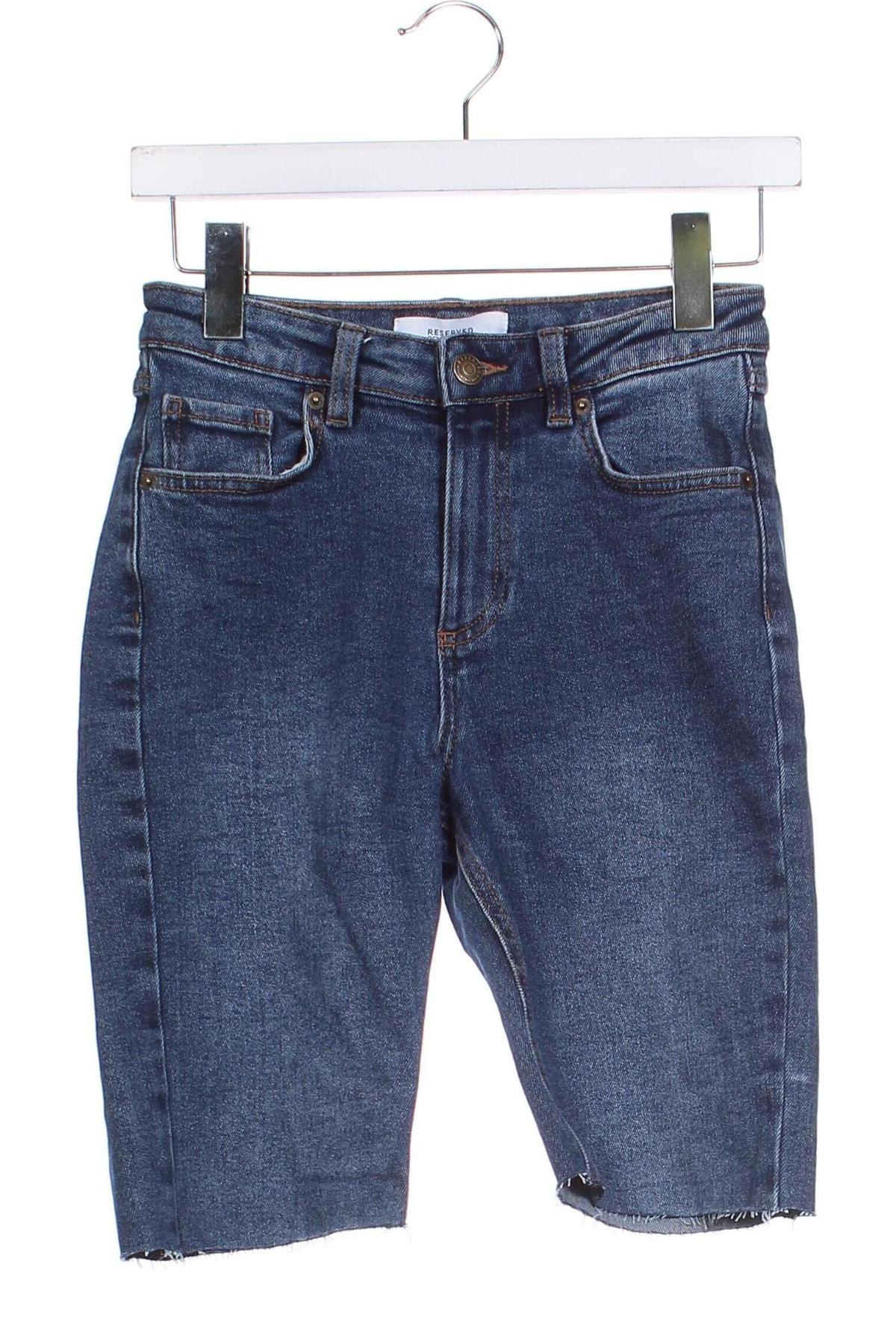 Pantaloni scurți de femei Reserved, Mărime XS, Culoare Albastru, Preț 48,47 Lei