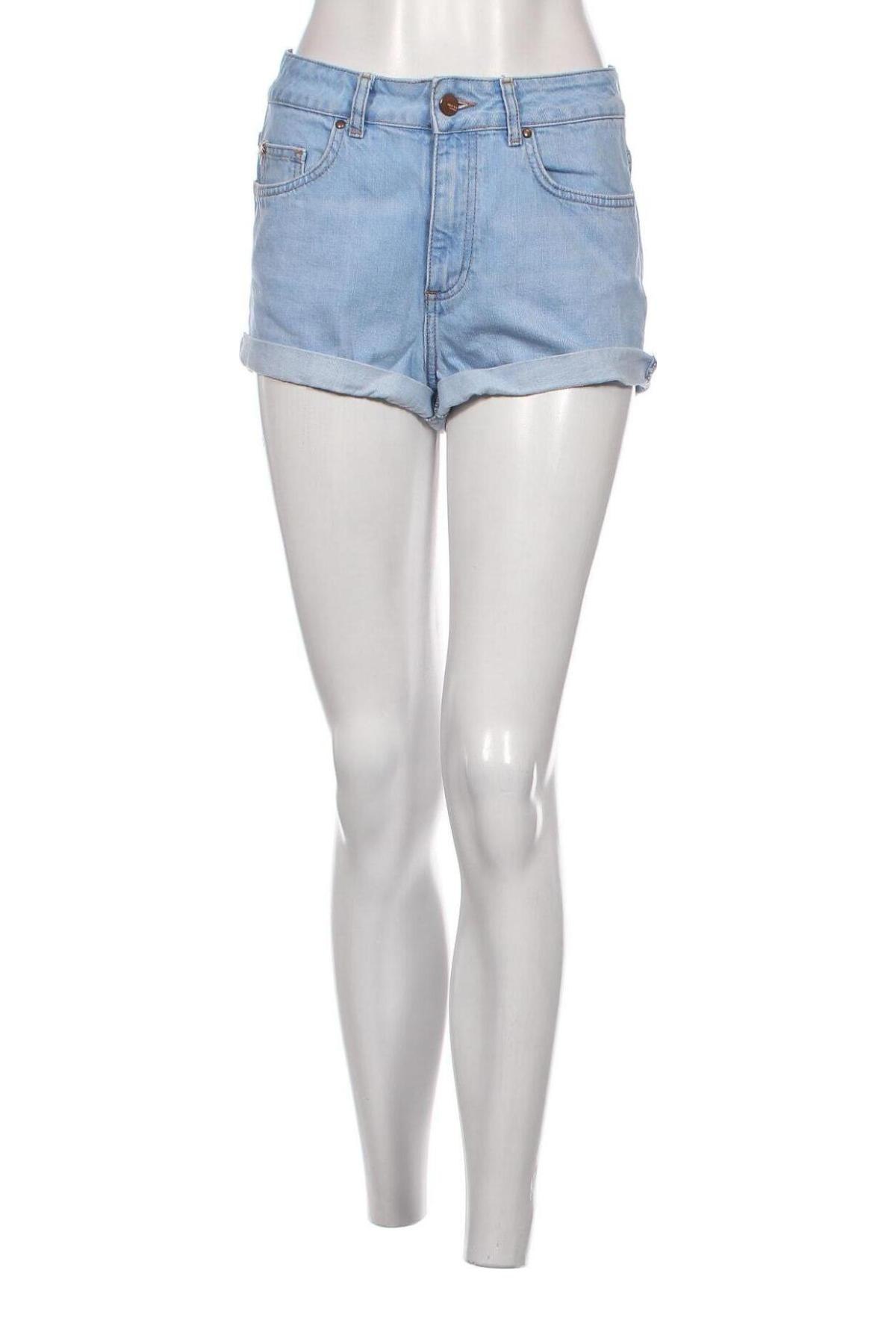 Γυναικείο κοντό παντελόνι Topshop Moto, Μέγεθος M, Χρώμα Μπλέ, Τιμή 10,96 €