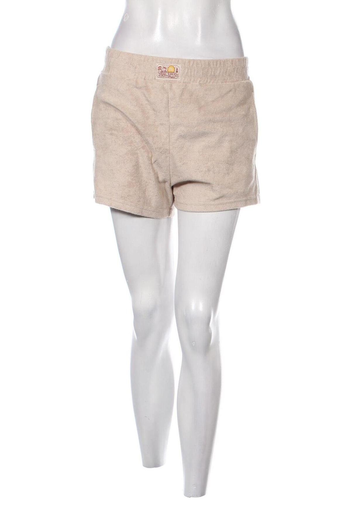 Γυναικείο κοντό παντελόνι Viral Vibes, Μέγεθος S, Χρώμα  Μπέζ, Τιμή 15,88 €