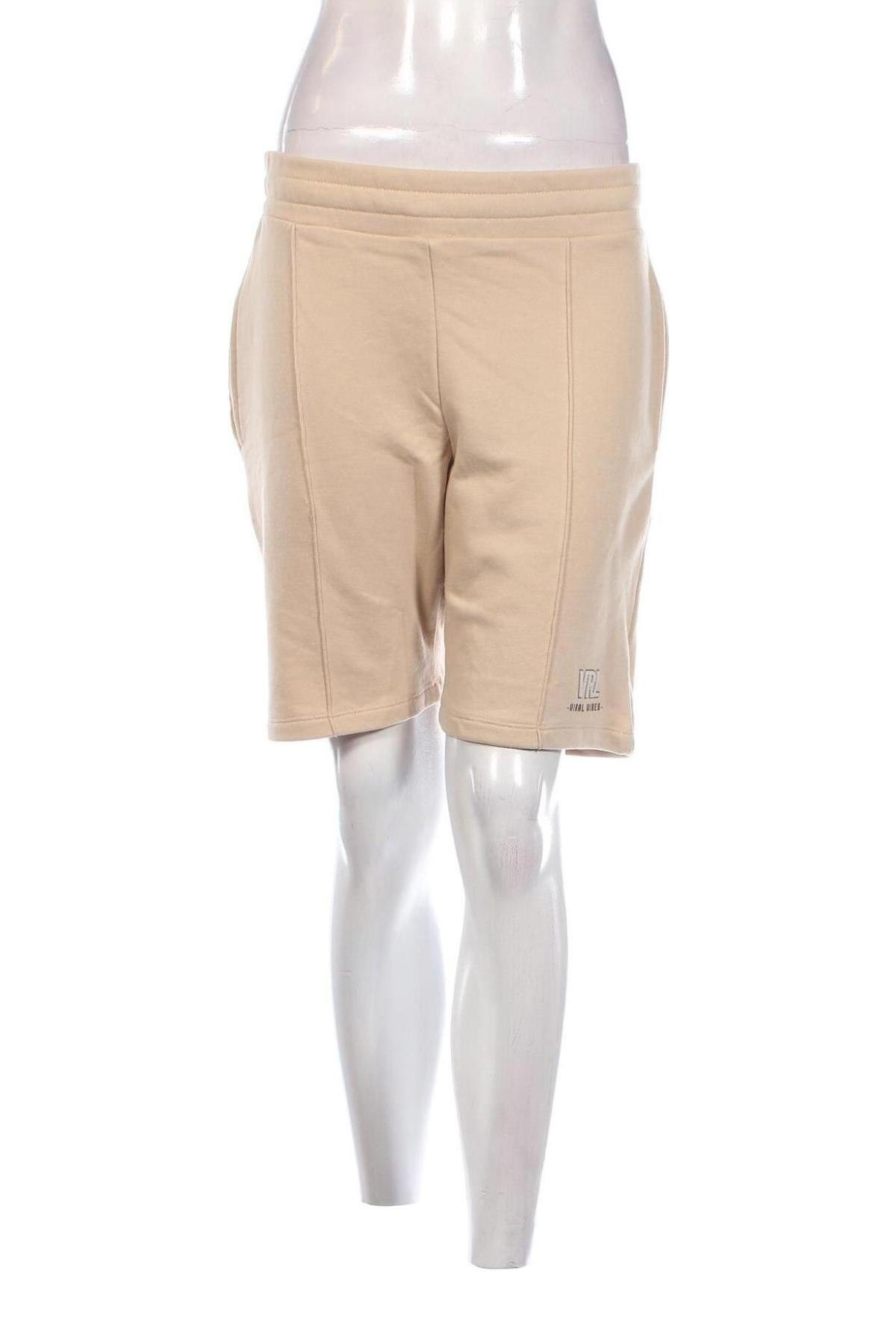Γυναικείο κοντό παντελόνι Viral Vibes, Μέγεθος S, Χρώμα  Μπέζ, Τιμή 17,86 €