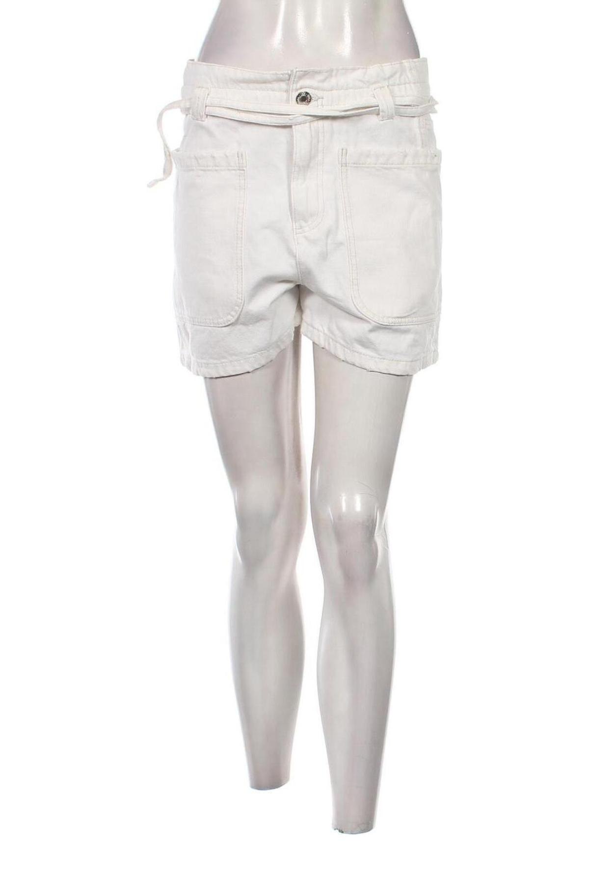 Γυναικείο κοντό παντελόνι Zara, Μέγεθος S, Χρώμα Λευκό, Τιμή 4,93 €