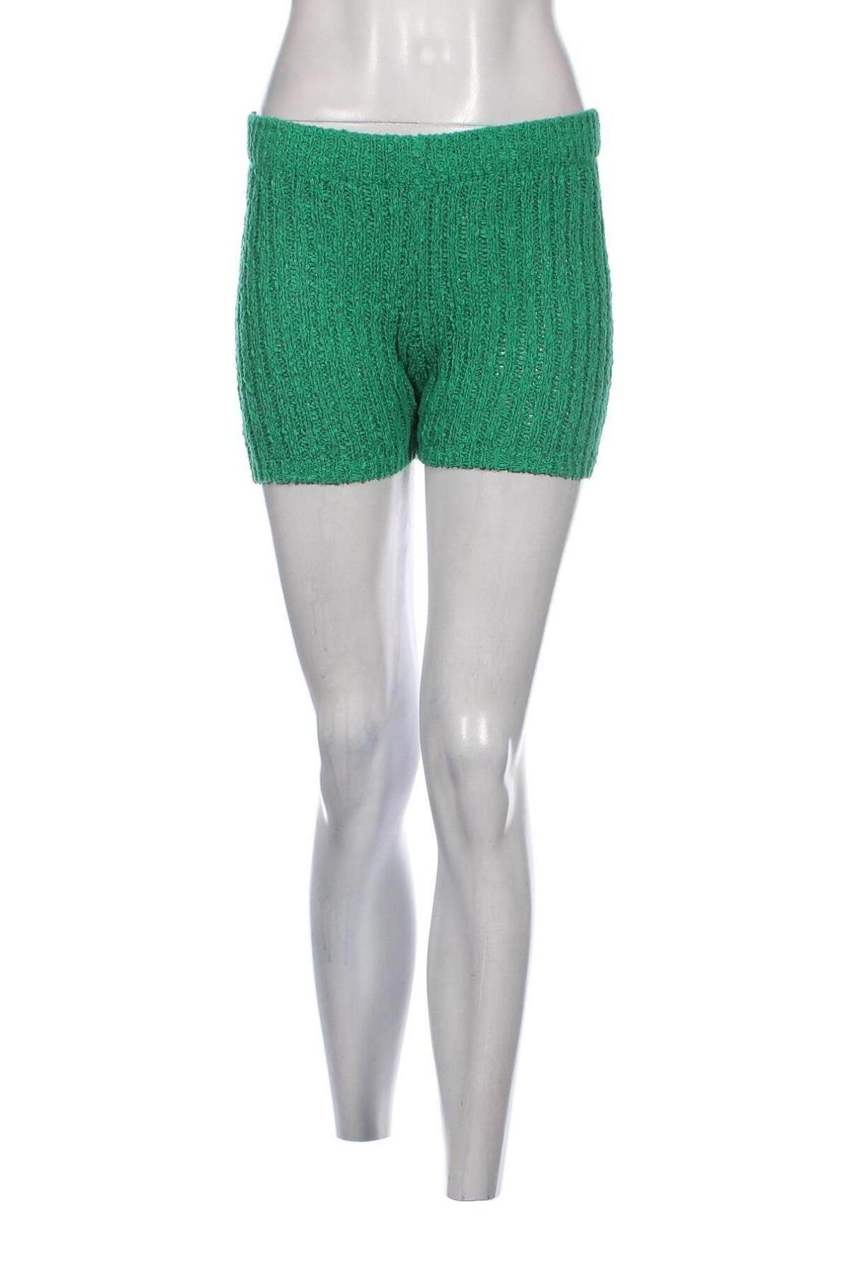 Дамски къс панталон Zara, Размер M, Цвят Зелен, Цена 20,70 лв.