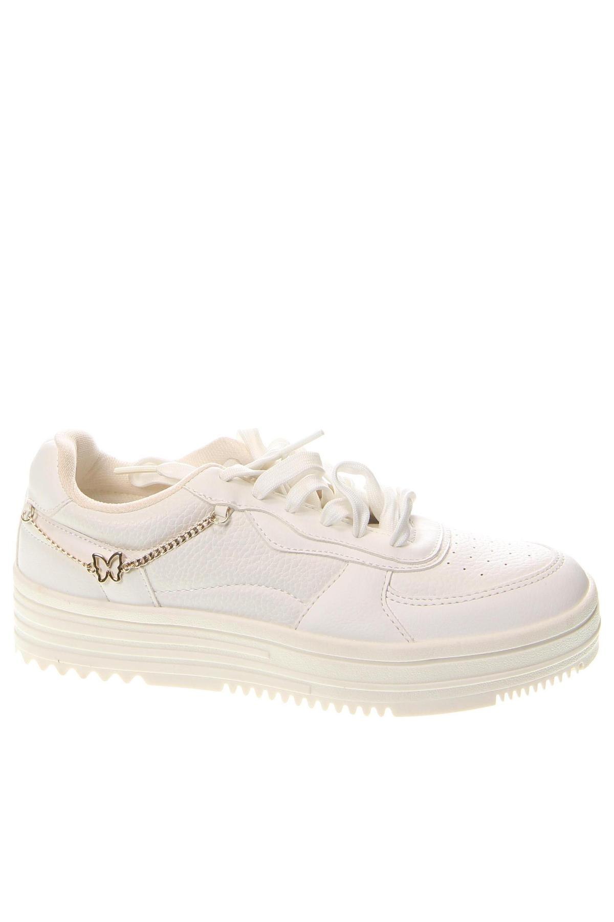 Γυναικεία παπούτσια Bershka, Μέγεθος 36, Χρώμα Λευκό, Τιμή 25,57 €