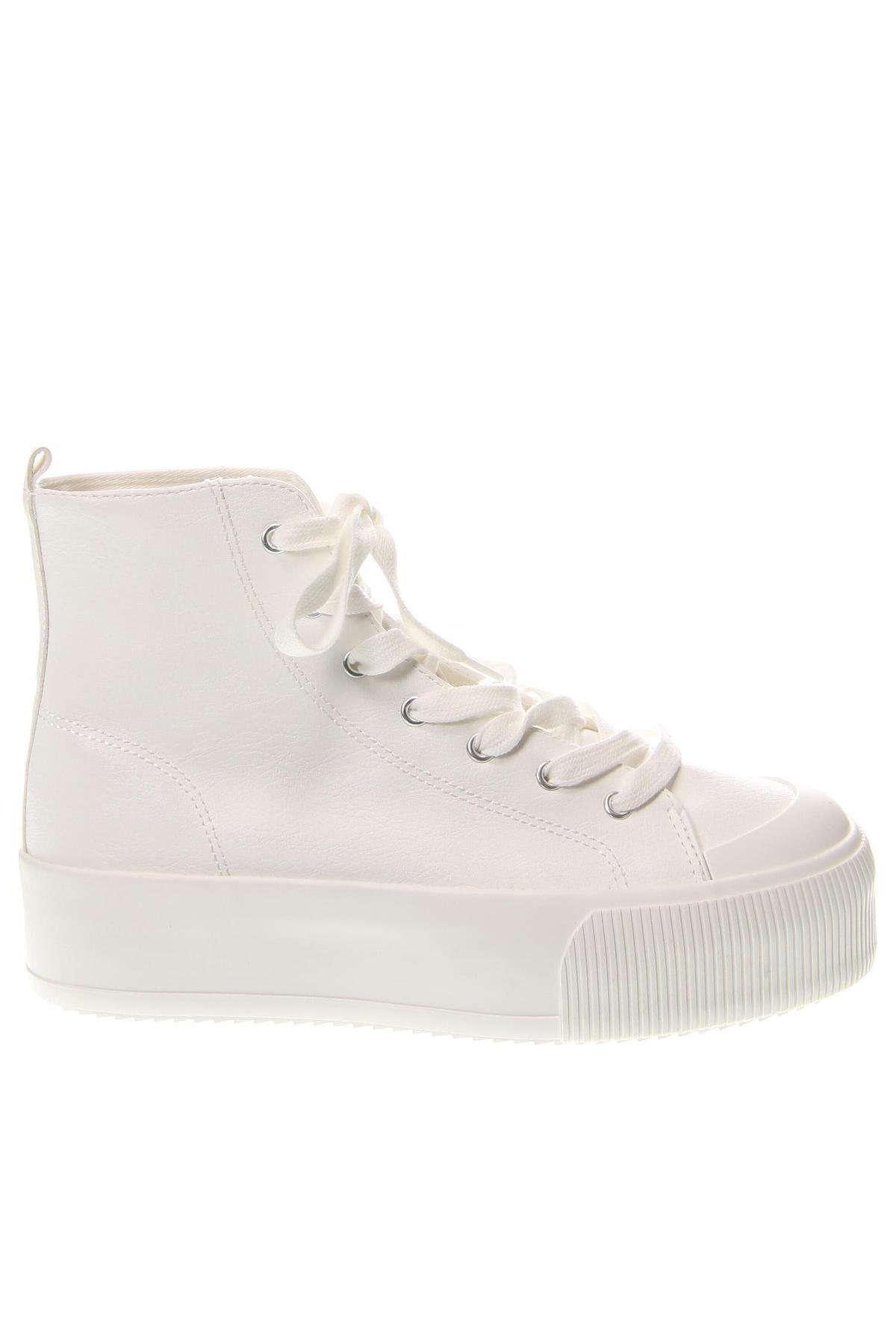 Γυναικεία παπούτσια Pull&Bear, Μέγεθος 38, Χρώμα Λευκό, Τιμή 25,89 €