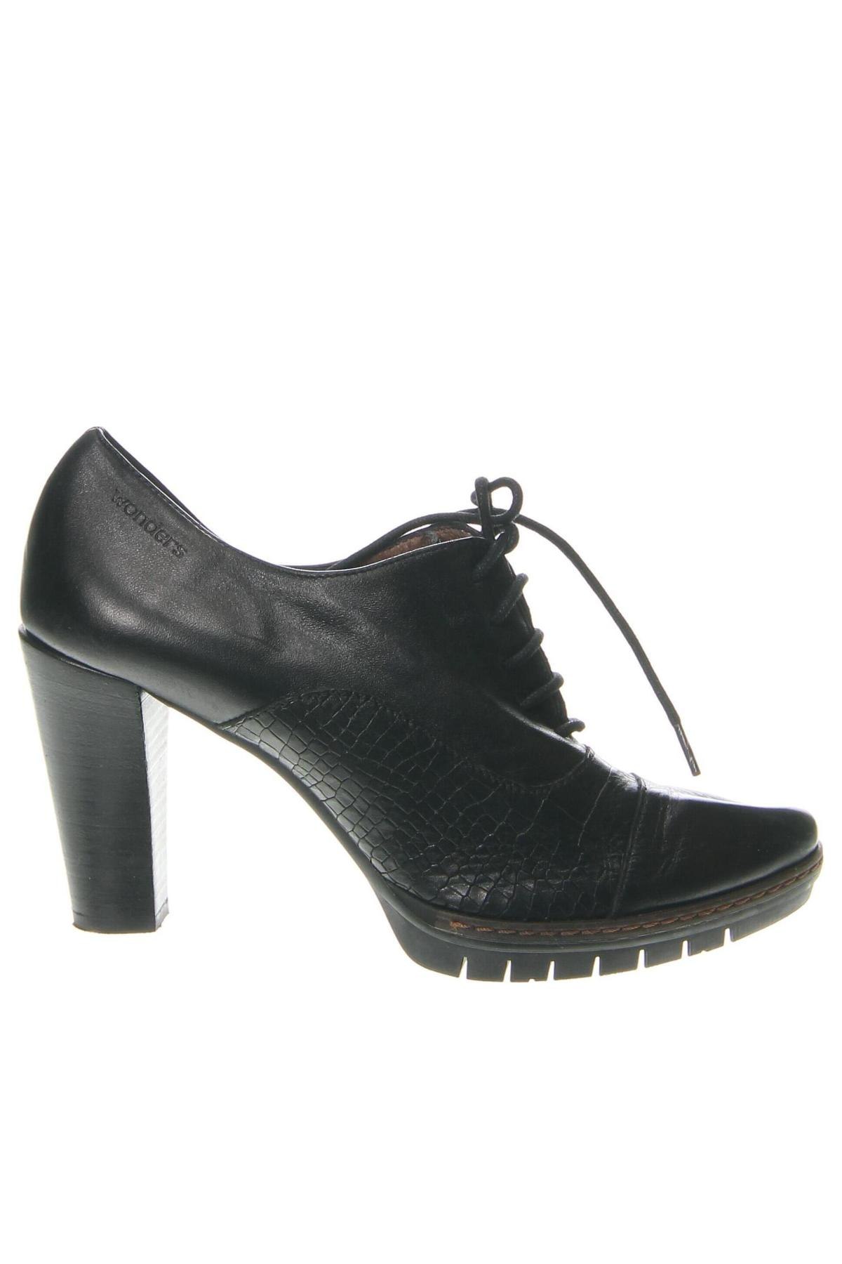 Γυναικεία παπούτσια Wonders, Μέγεθος 38, Χρώμα Μαύρο, Τιμή 55,05 €