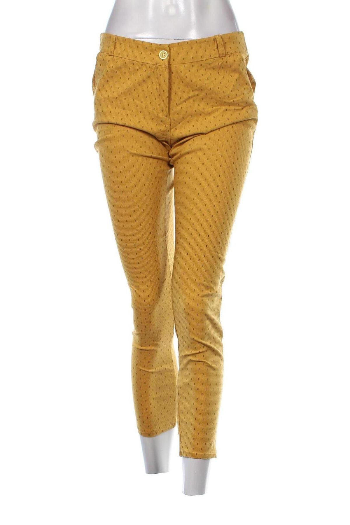 Дамски панталон, Размер L, Цвят Жълт, Цена 16,53 лв.