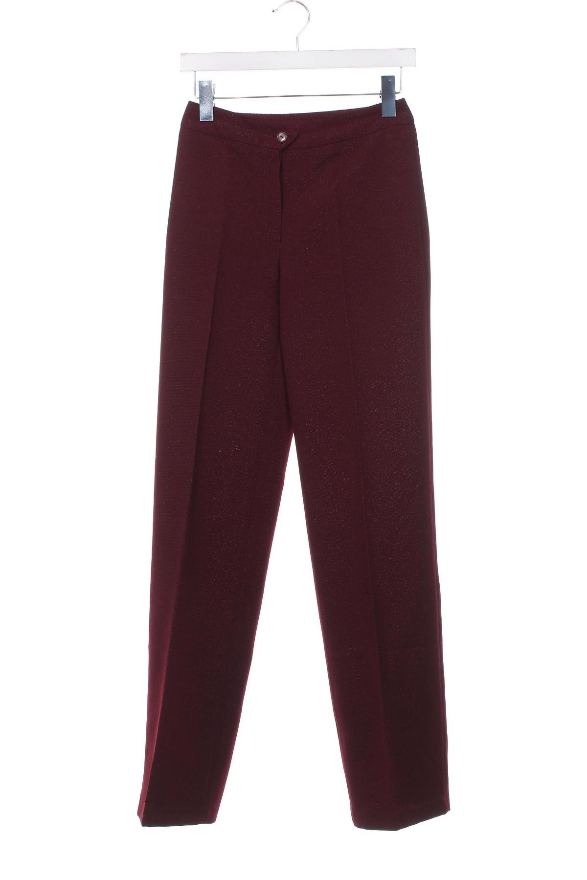 Дамски панталон, Размер XXS, Цвят Червен, Цена 17,41 лв.