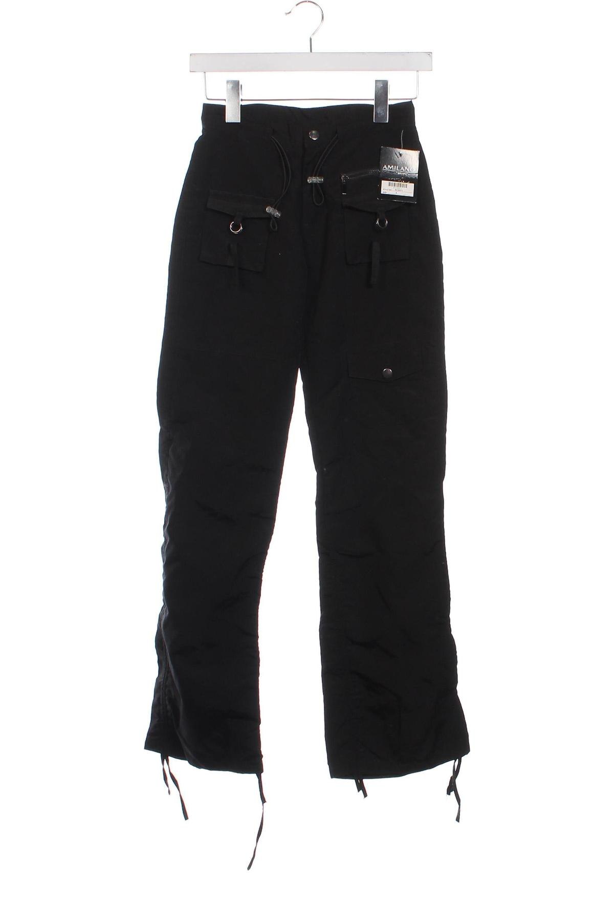 Γυναικείο παντελόνι, Μέγεθος XXS, Χρώμα Μαύρο, Τιμή 15,99 €