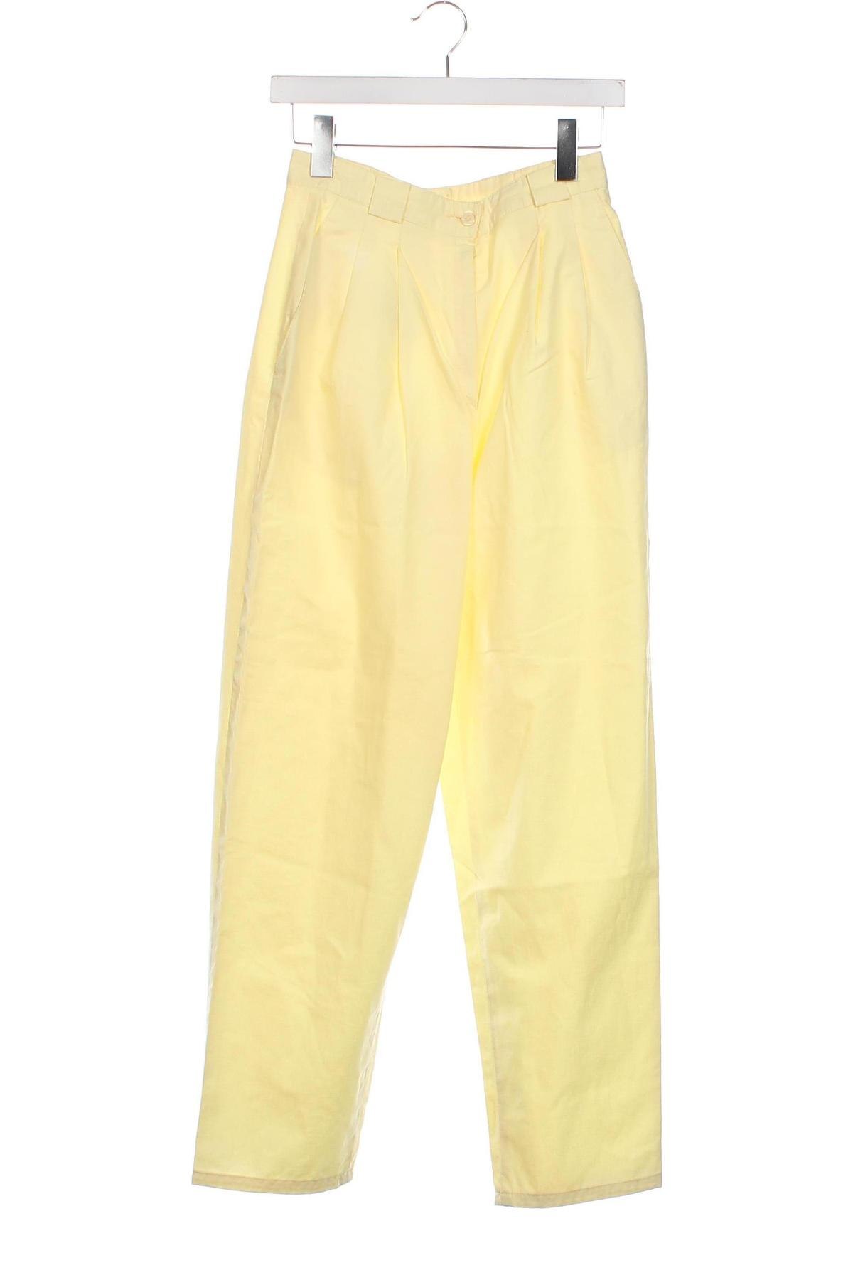 Γυναικείο παντελόνι, Μέγεθος XS, Χρώμα Κίτρινο, Τιμή 8,90 €