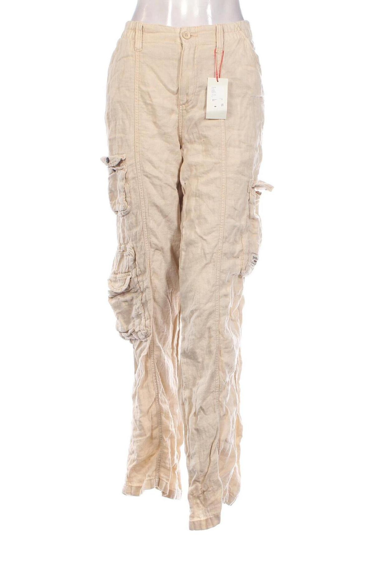 Γυναικείο παντελόνι BDG, Μέγεθος L, Χρώμα Εκρού, Τιμή 16,78 €