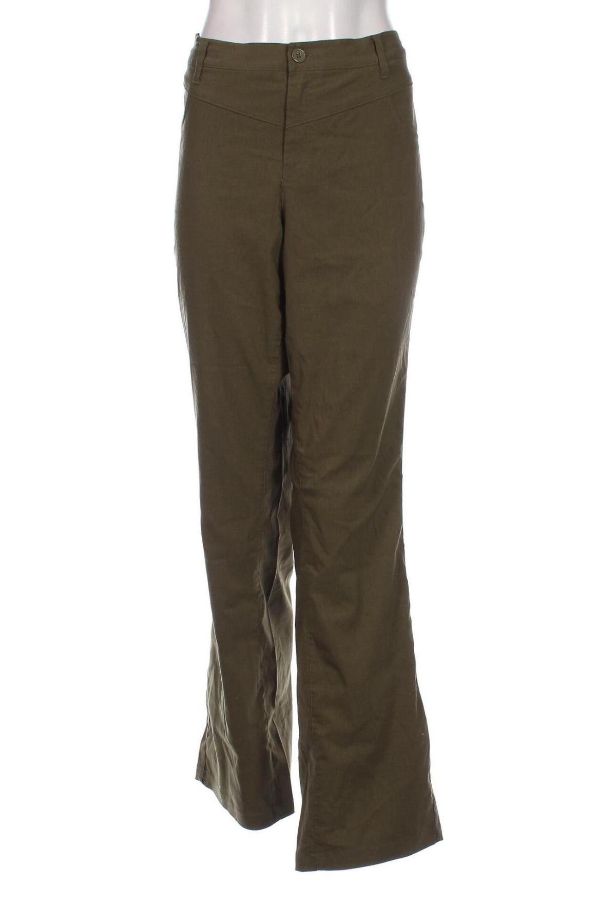 Дамски панталон Bpc Bonprix Collection, Размер XXL, Цвят Зелен, Цена 17,40 лв.