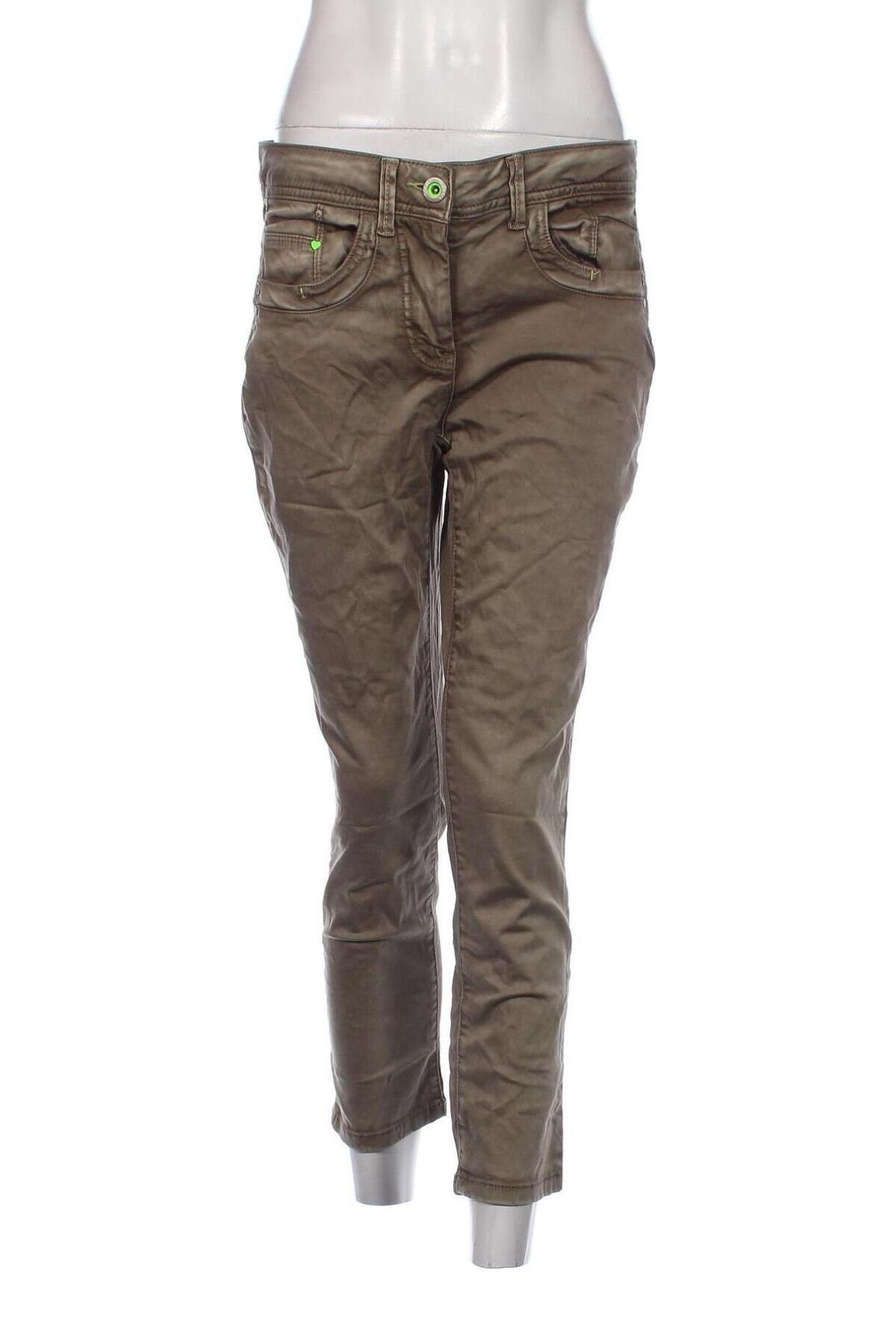 Pantaloni de femei Cecil, Mărime M, Culoare Verde, Preț 60,69 Lei