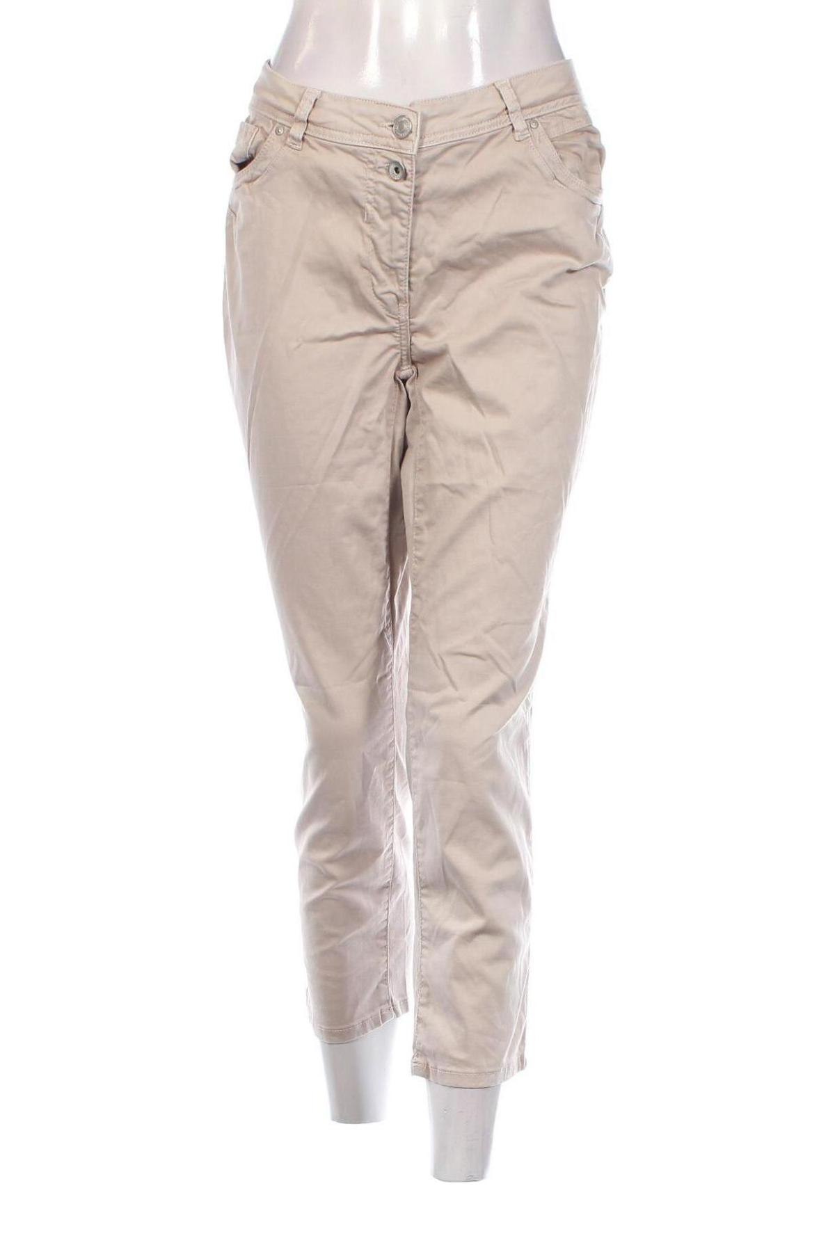 Pantaloni de femei Cecil, Mărime L, Culoare Bej, Preț 60,69 Lei