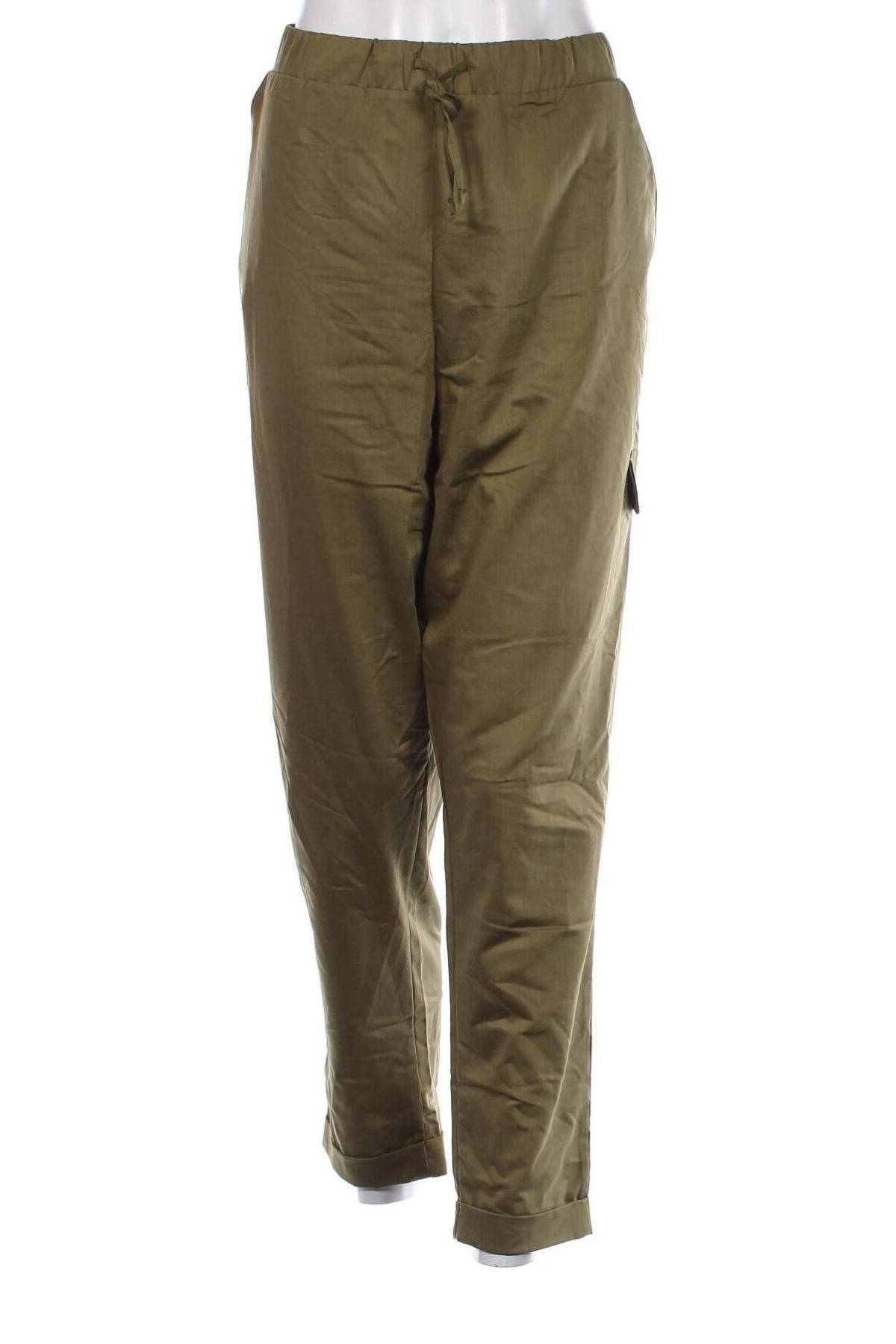 Pantaloni de femei Clockhouse, Mărime XL, Culoare Verde, Preț 47,70 Lei