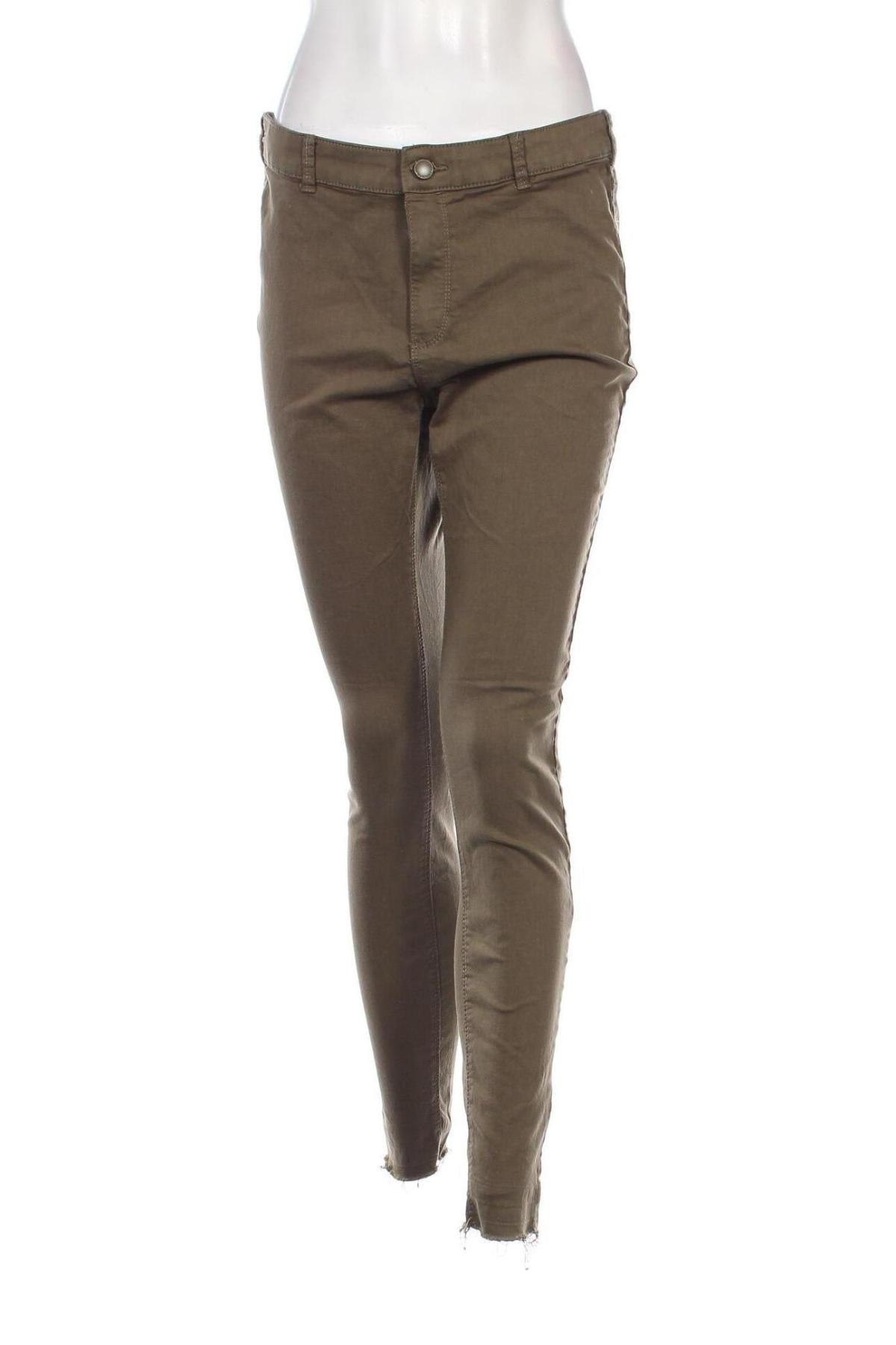 Pantaloni de femei Clockhouse, Mărime XL, Culoare Verde, Preț 52,46 Lei