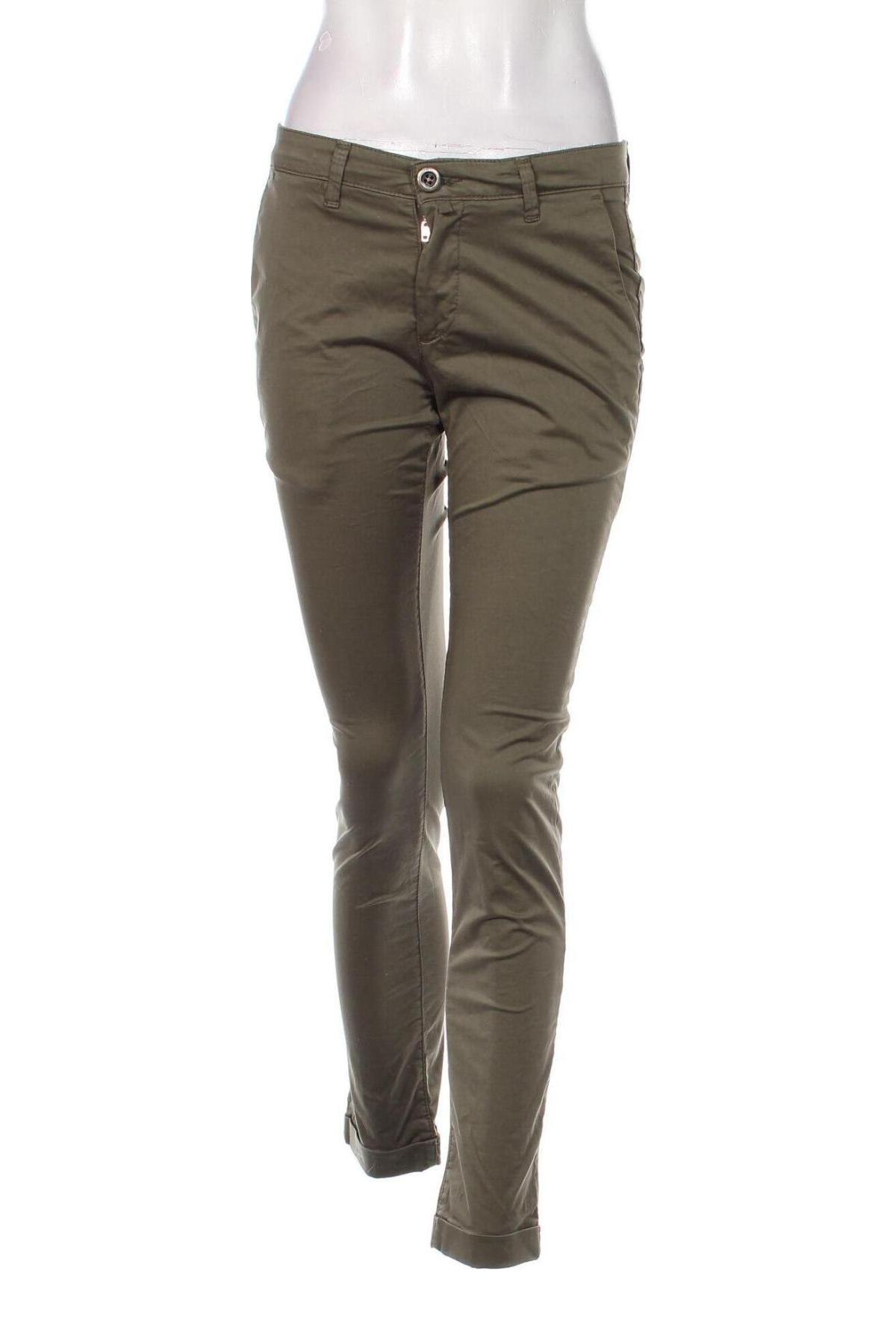 Дамски панталон DOOA, Размер M, Цвят Зелен, Цена 85,80 лв.