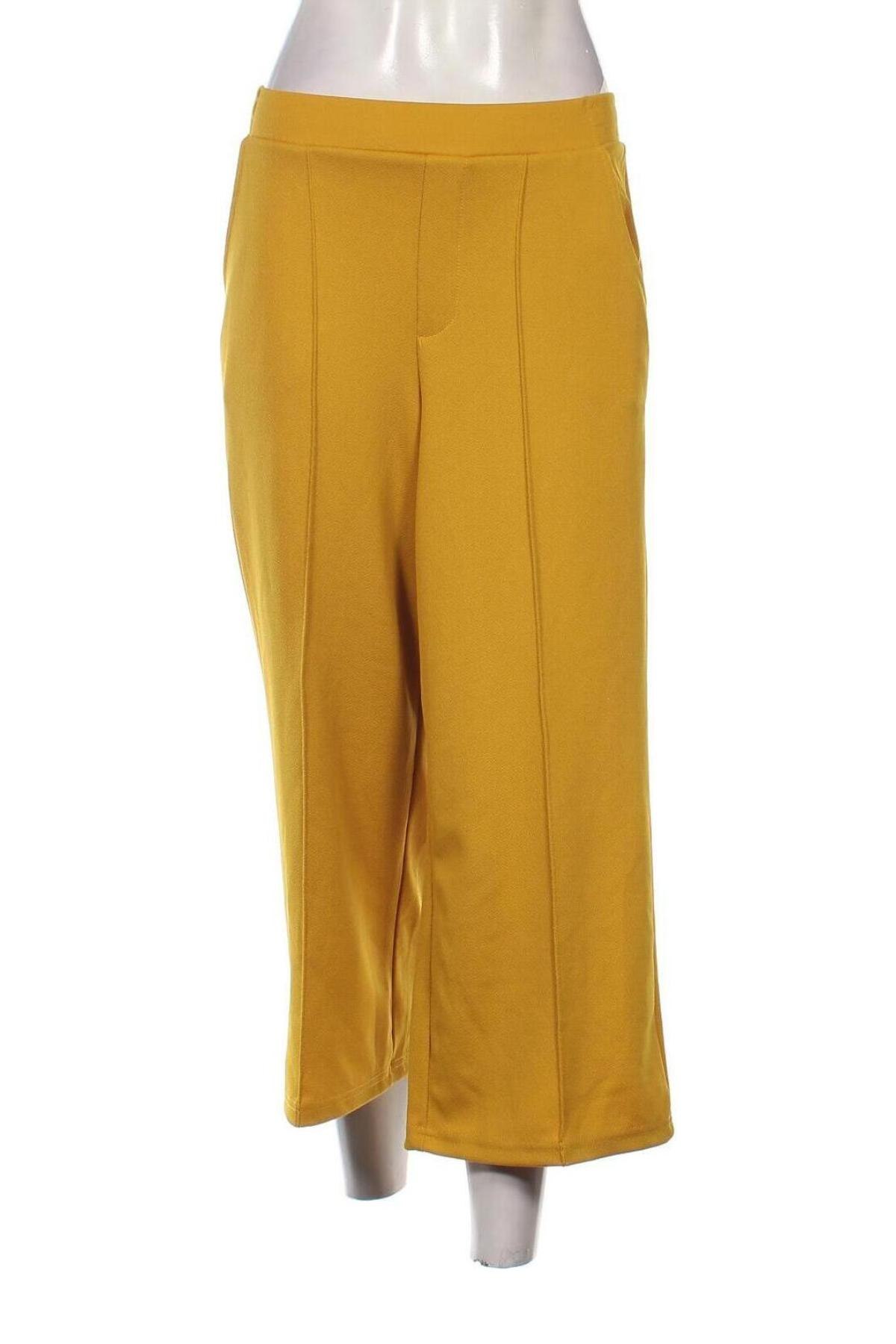 Дамски панталон Defacto, Размер M, Цвят Жълт, Цена 11,60 лв.
