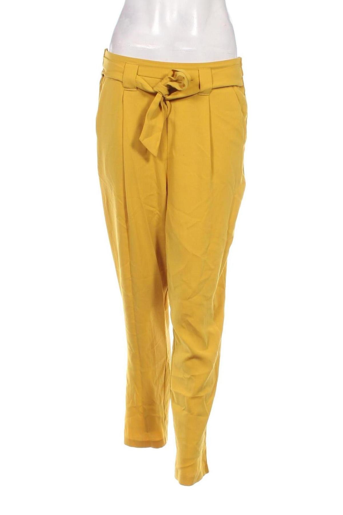 Pantaloni de femei F&F, Mărime S, Culoare Galben, Preț 44,38 Lei