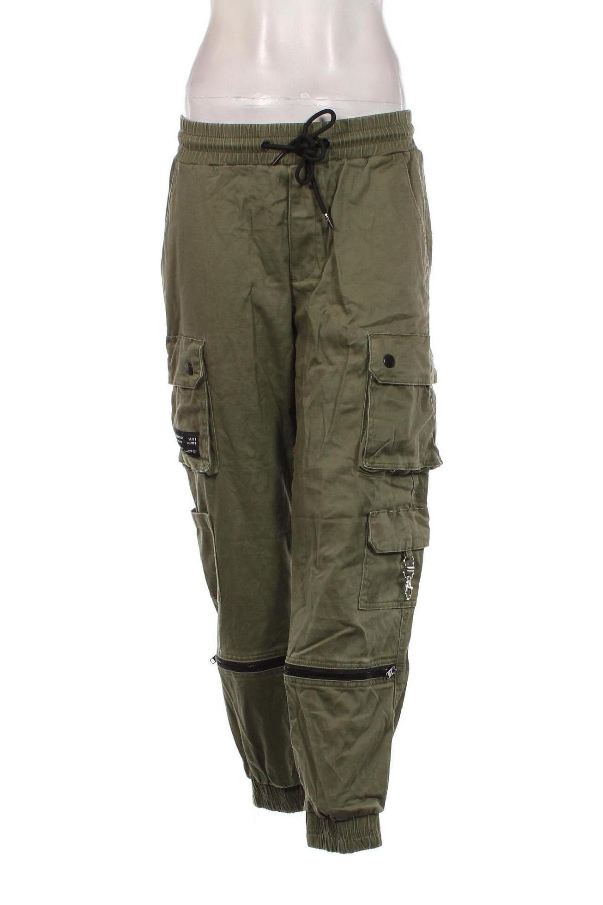 Дамски панталон Fb Sister, Размер M, Цвят Зелен, Цена 13,05 лв.