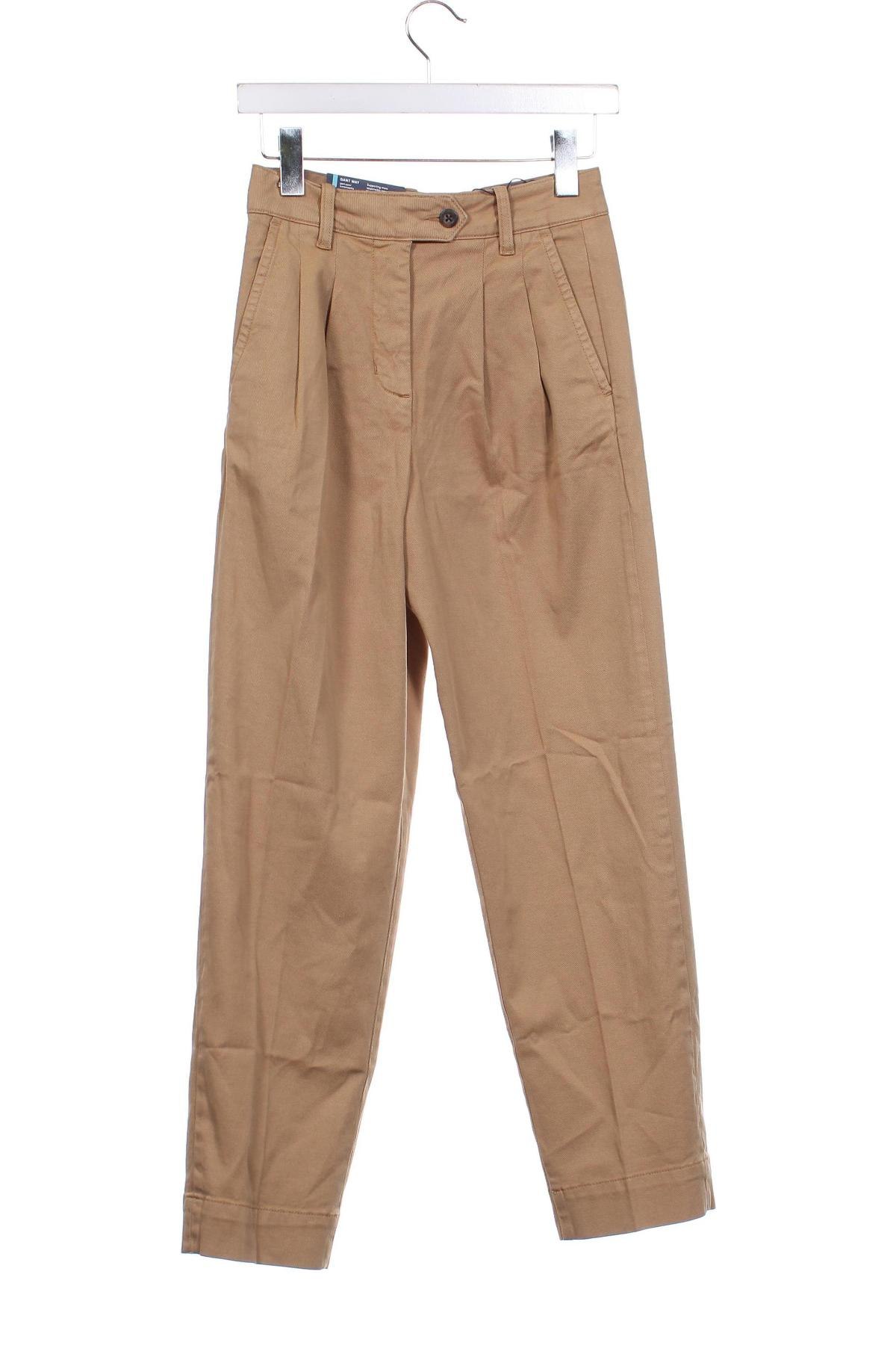 Γυναικείο παντελόνι Gant, Μέγεθος XS, Χρώμα  Μπέζ, Τιμή 52,58 €