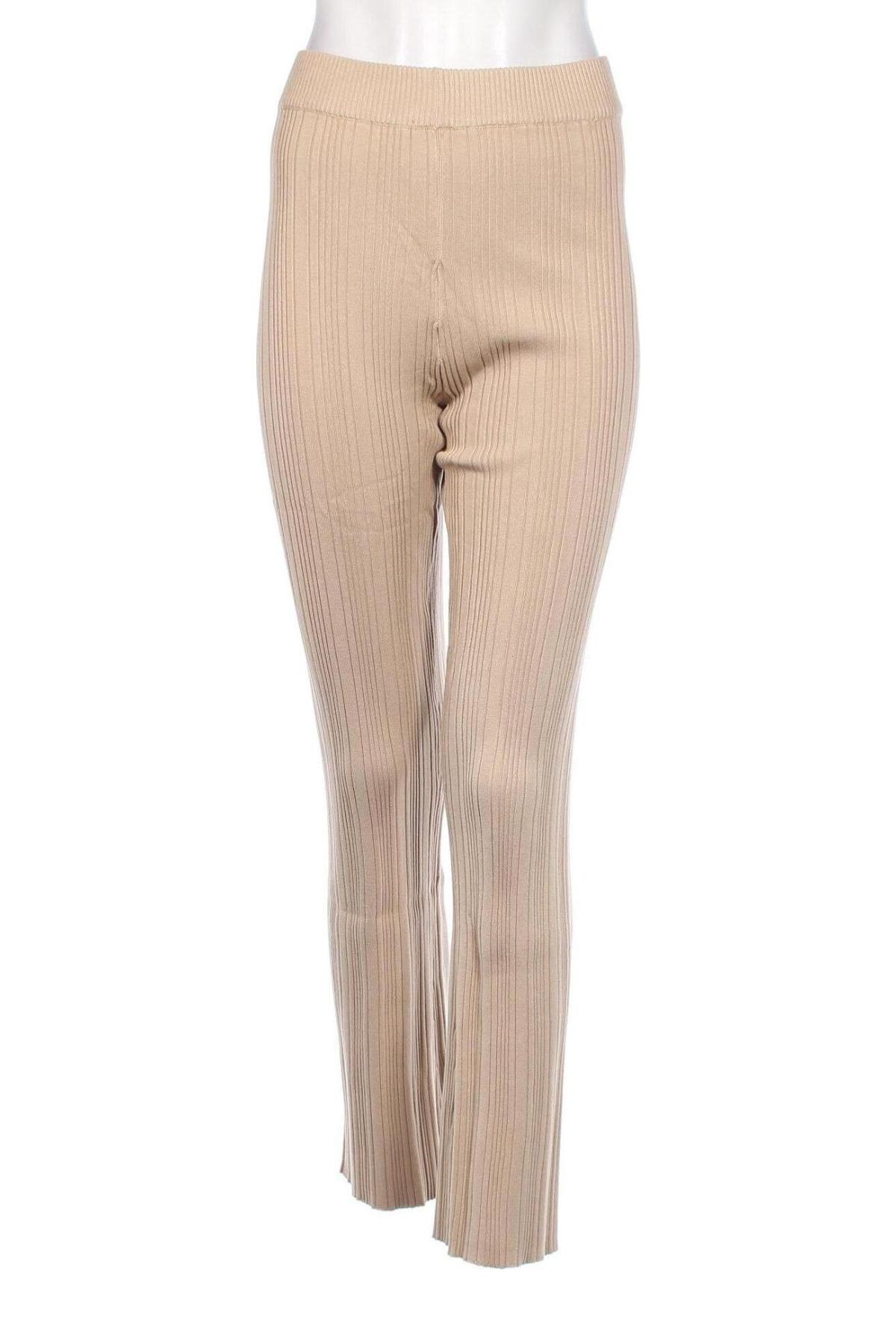 Pantaloni de femei Gina Tricot, Mărime XL, Culoare Bej, Preț 112,17 Lei