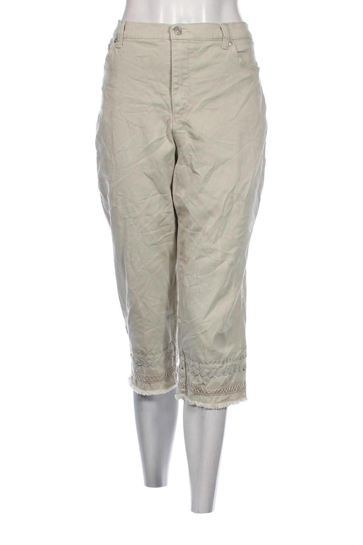 Pantaloni de femei Gloria Vanderbilt, Mărime L, Culoare Bej, Preț 42,93 Lei