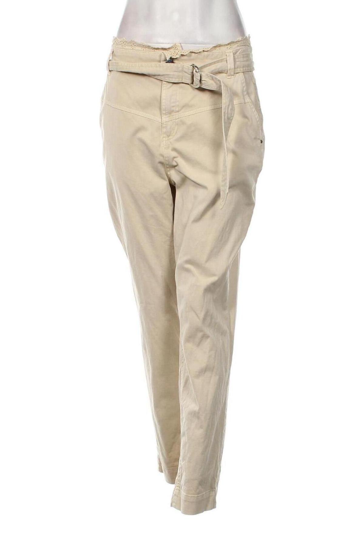 Дамски панталон Guess, Размер L, Цвят Бежов, Цена 94,60 лв.