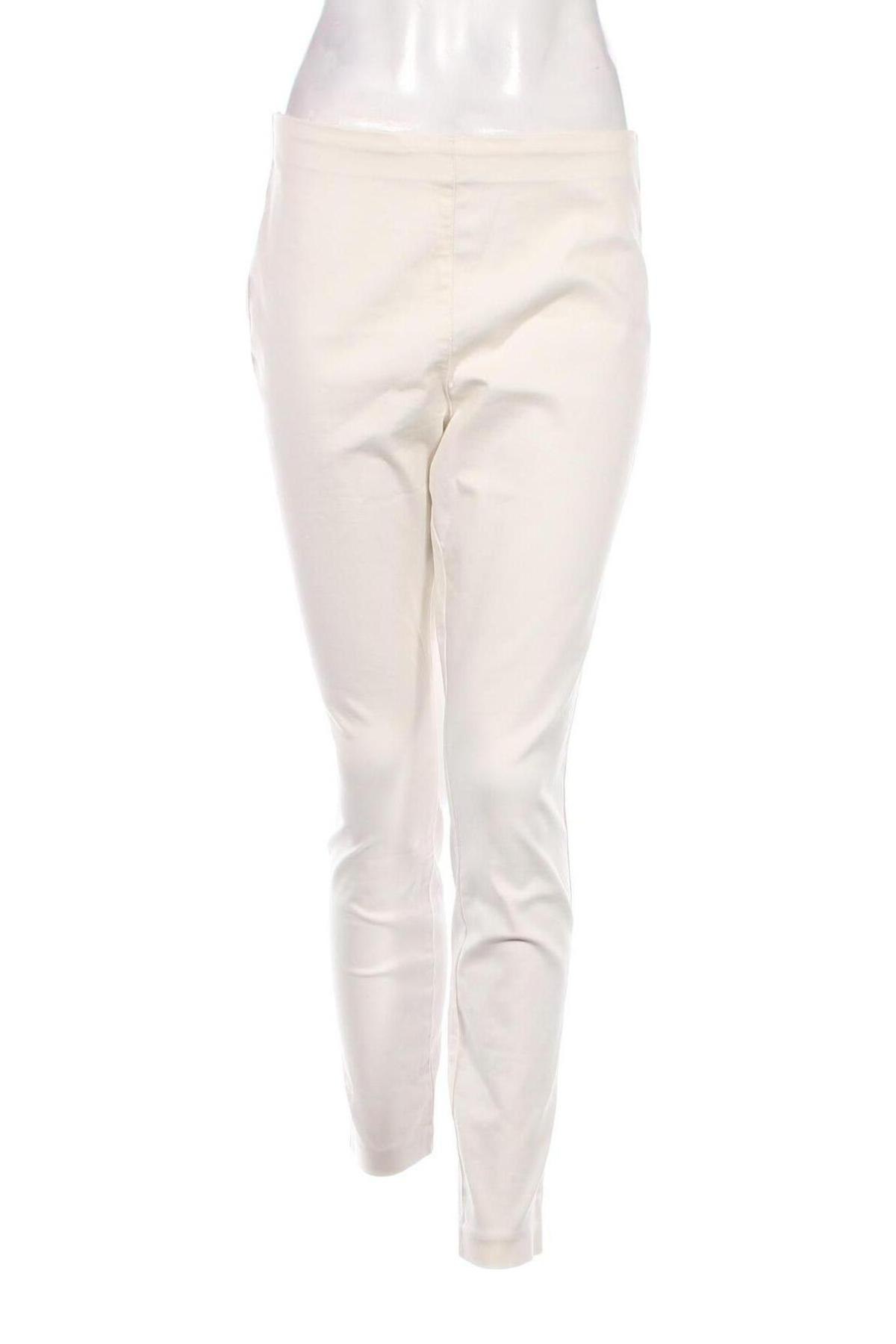 Dámské kalhoty  H&M, Velikost L, Barva Bílá, Cena  383,00 Kč