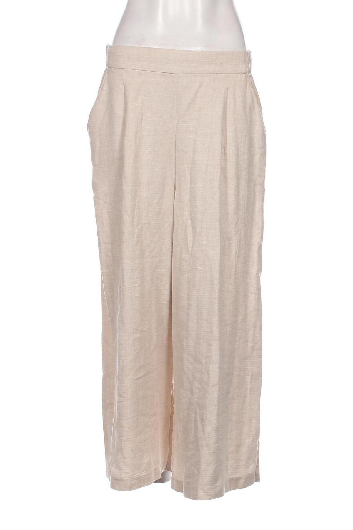 Pantaloni de femei H&M, Mărime M, Culoare Ecru, Preț 44,89 Lei