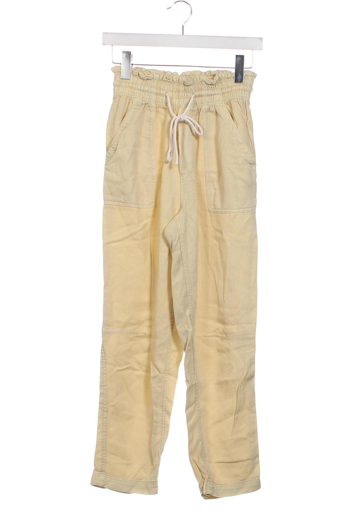 Дамски панталон H&M, Размер XS, Цвят Жълт, Цена 16,52 лв.