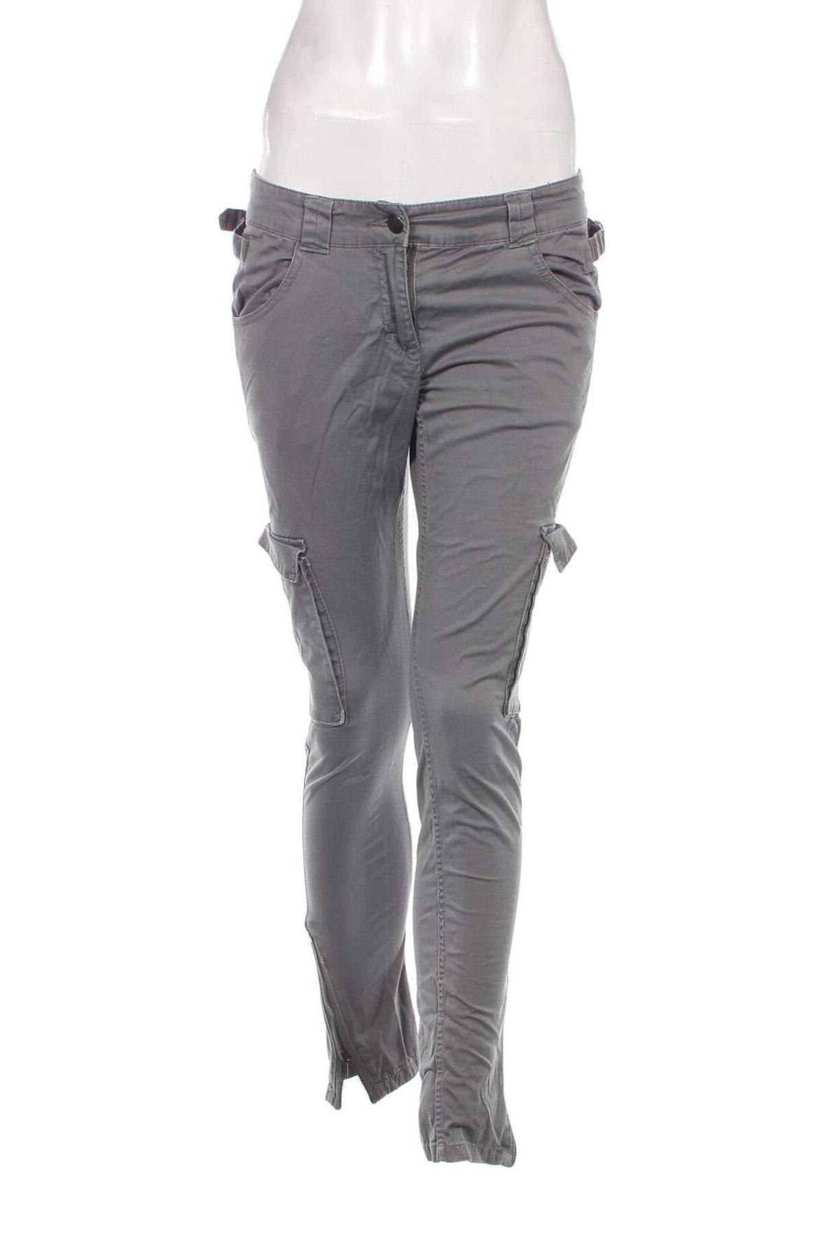Дамски панталон H&M, Размер M, Цвят Сив, Цена 16,52 лв.
