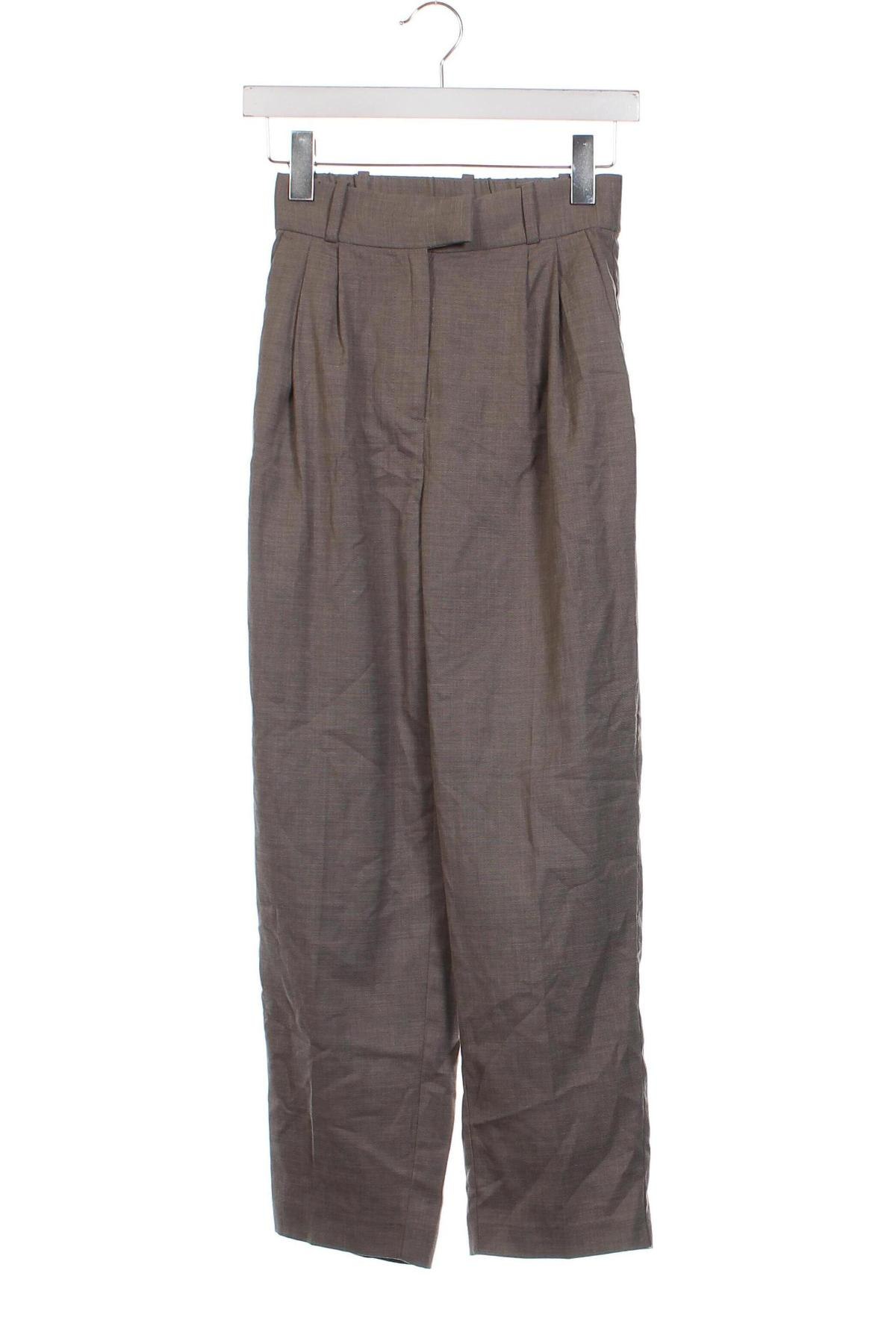 Дамски панталон H&M, Размер XXS, Цвят Бежов, Цена 14,50 лв.