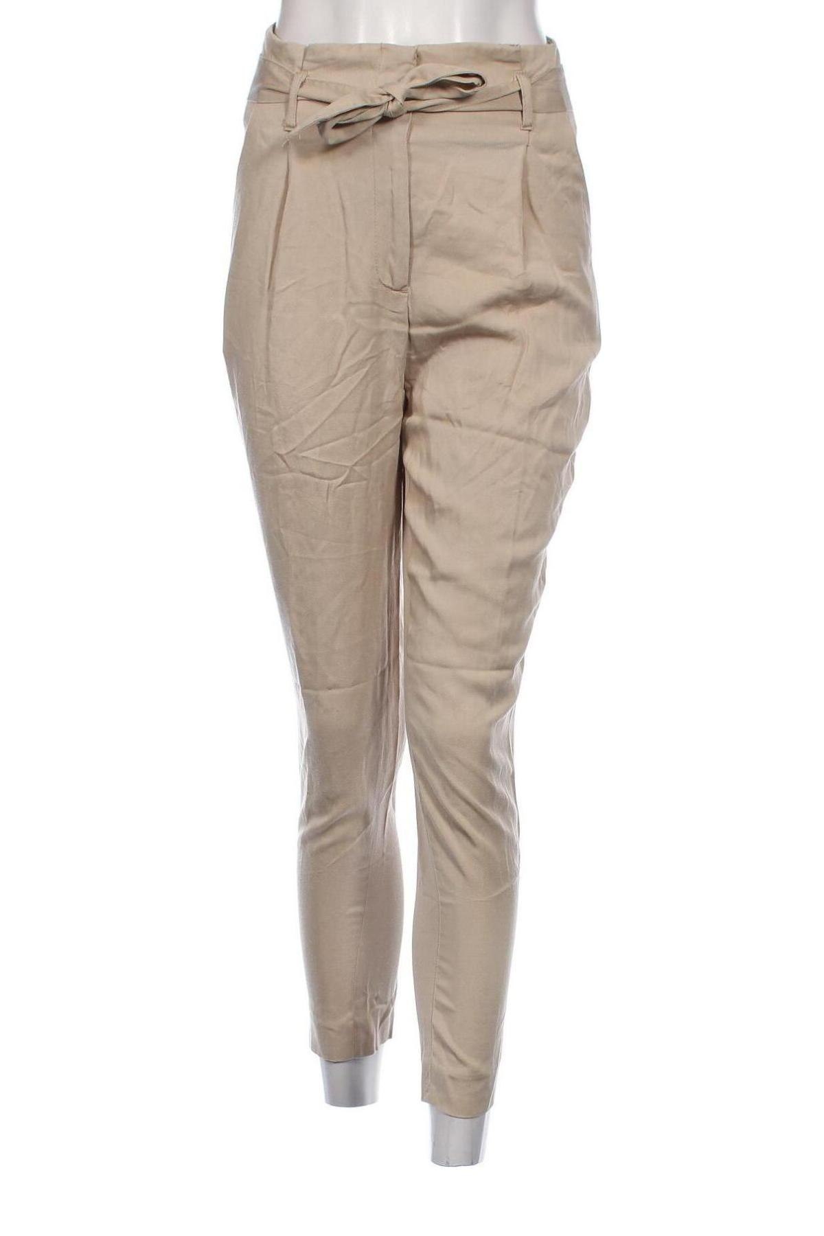 Dámské kalhoty  H&M, Velikost XS, Barva Béžová, Cena  162,00 Kč