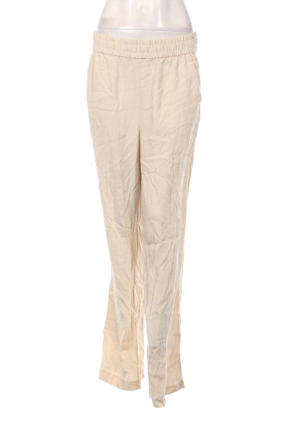 Дамски панталон H&M, Размер M, Цвят Екрю, Цена 13,05 лв.