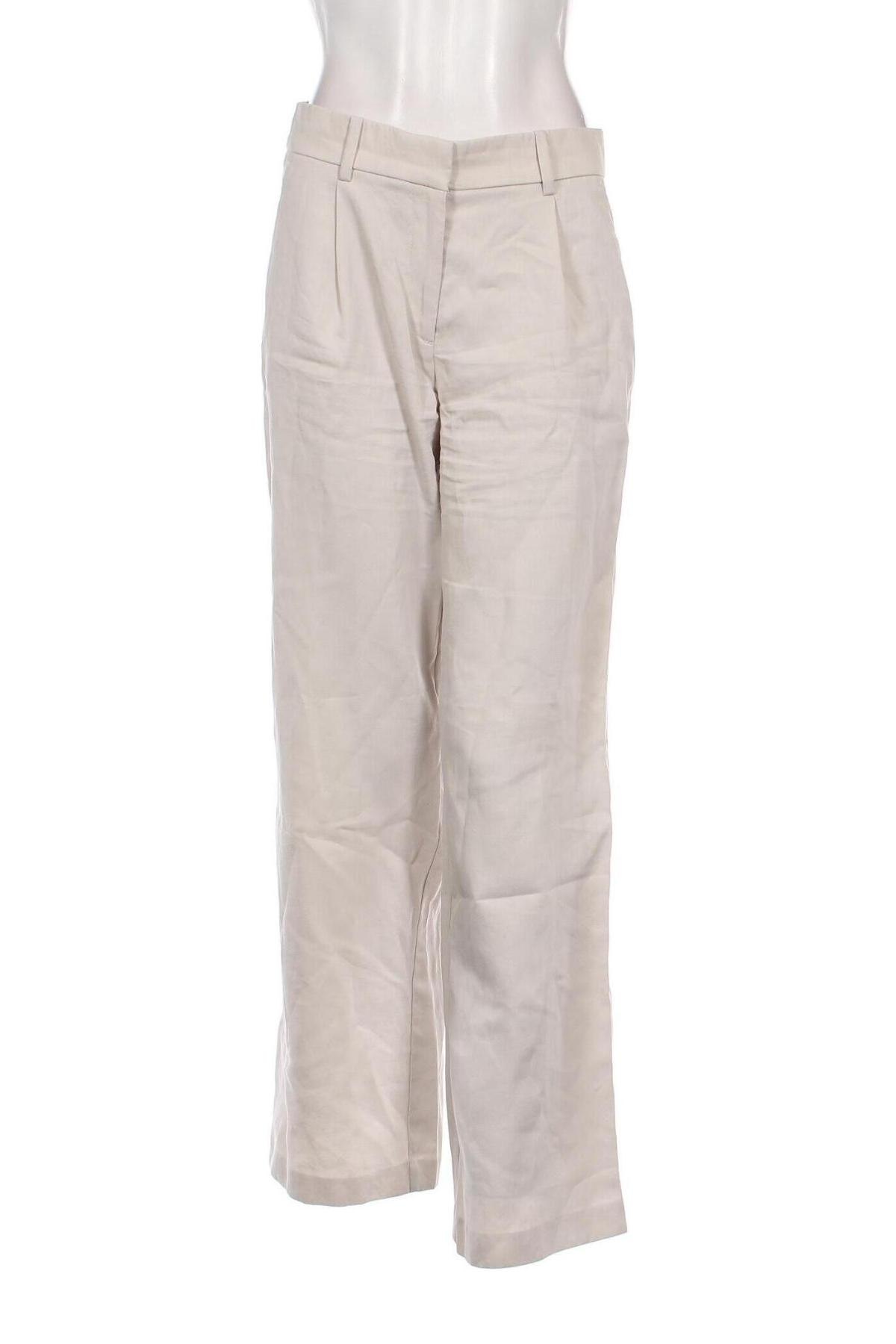 Pantaloni de femei H&M, Mărime S, Culoare Ecru, Preț 95,39 Lei