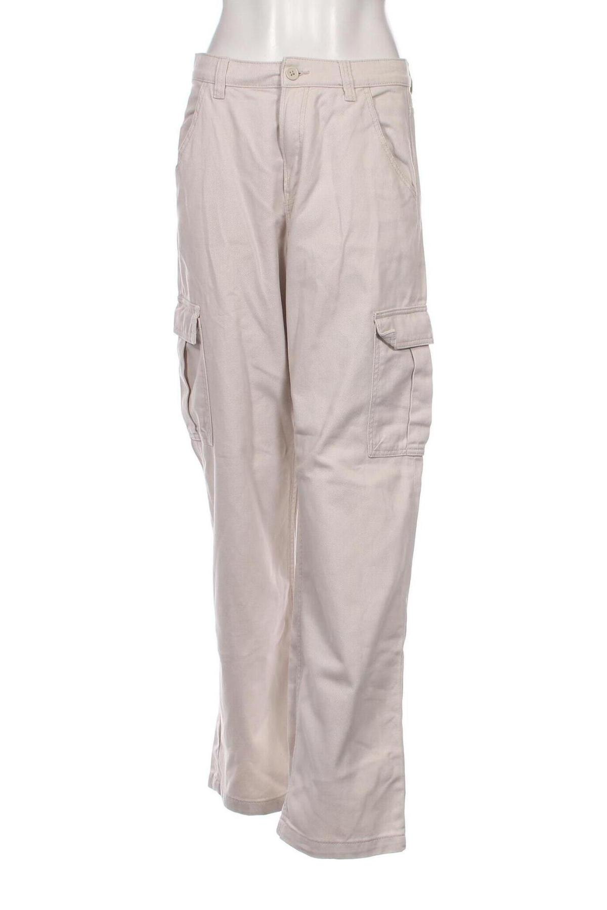 Дамски панталон H&M Divided, Размер M, Цвят Бял, Цена 16,54 лв.