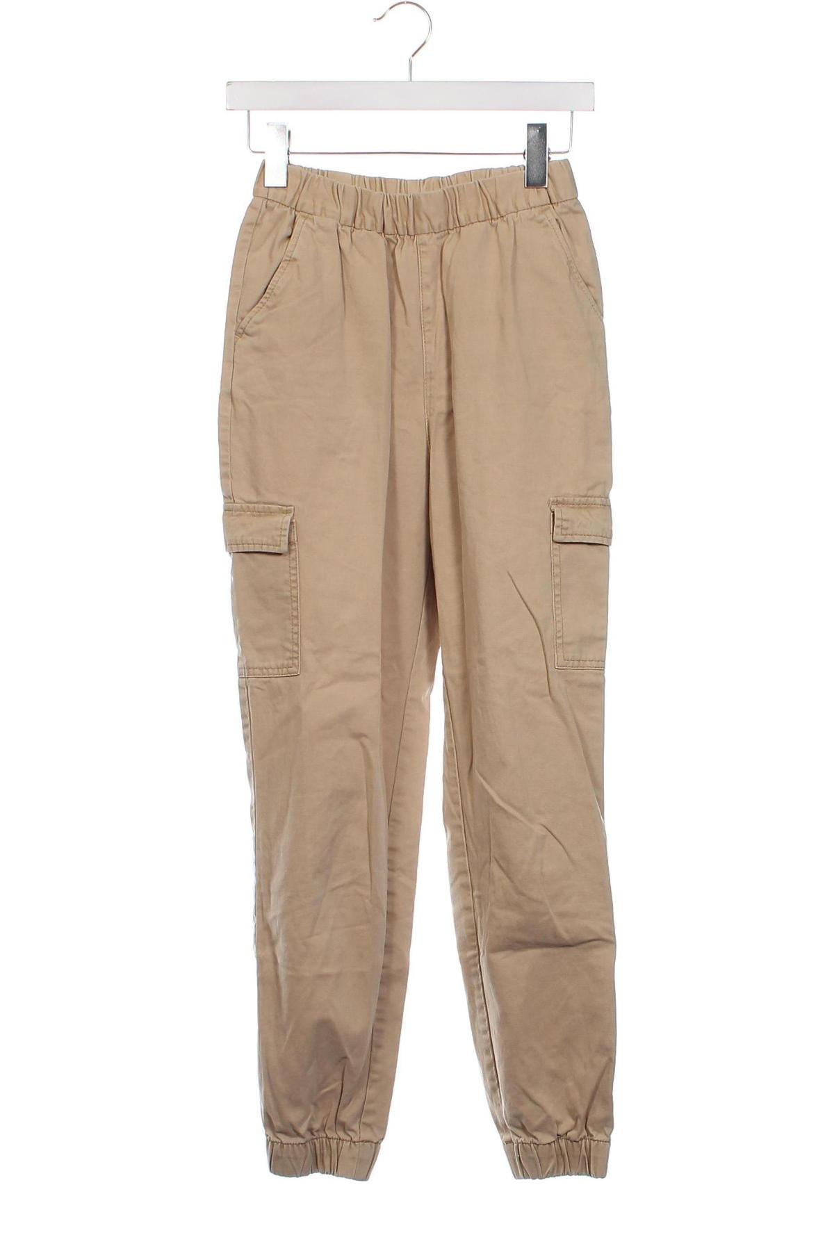Pantaloni de femei H&M Divided, Mărime XS, Culoare Bej, Preț 44,38 Lei